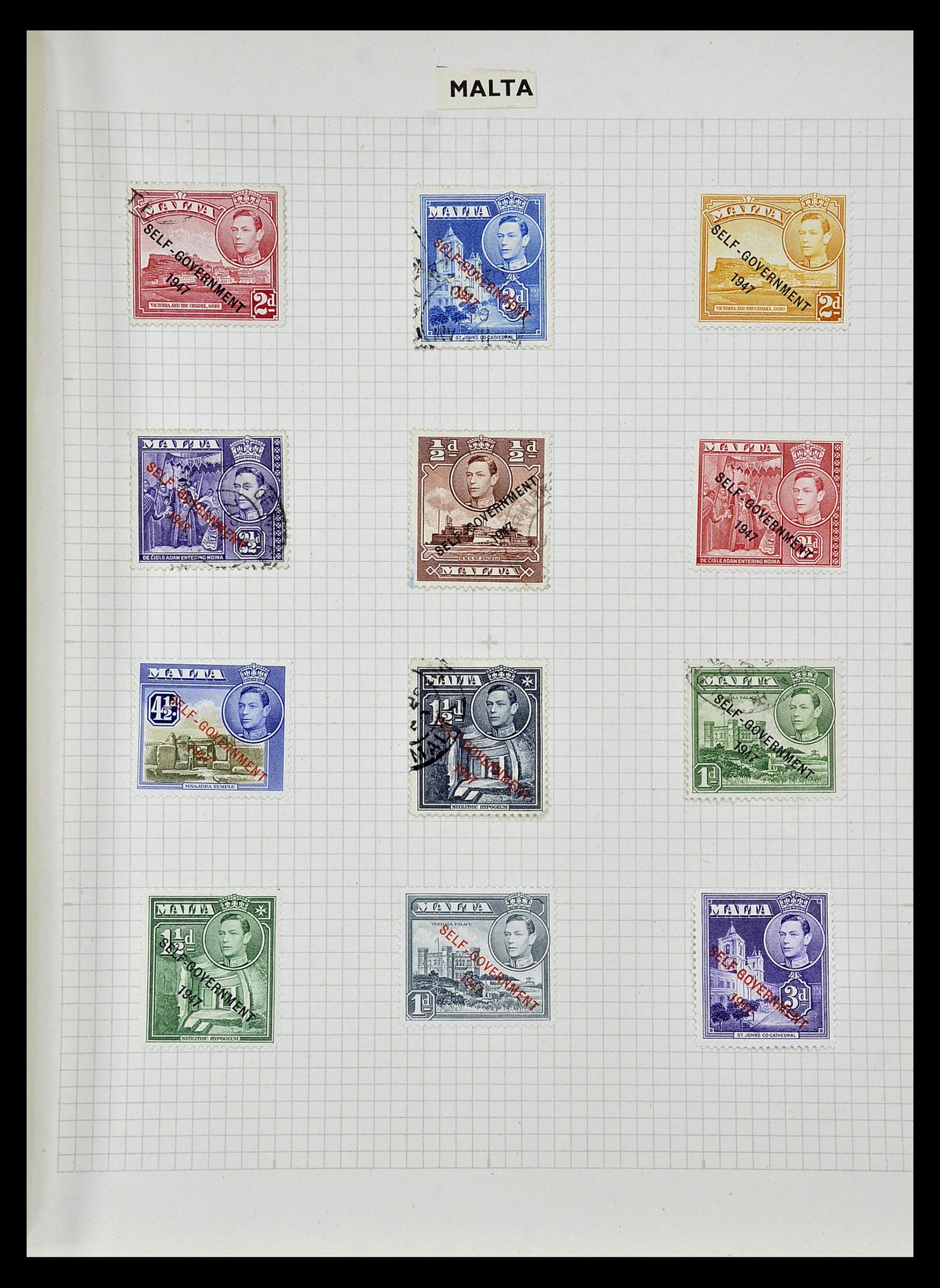 34893 015 - Postzegelverzameling 34893 Engeland en koloniën 1840-1960.