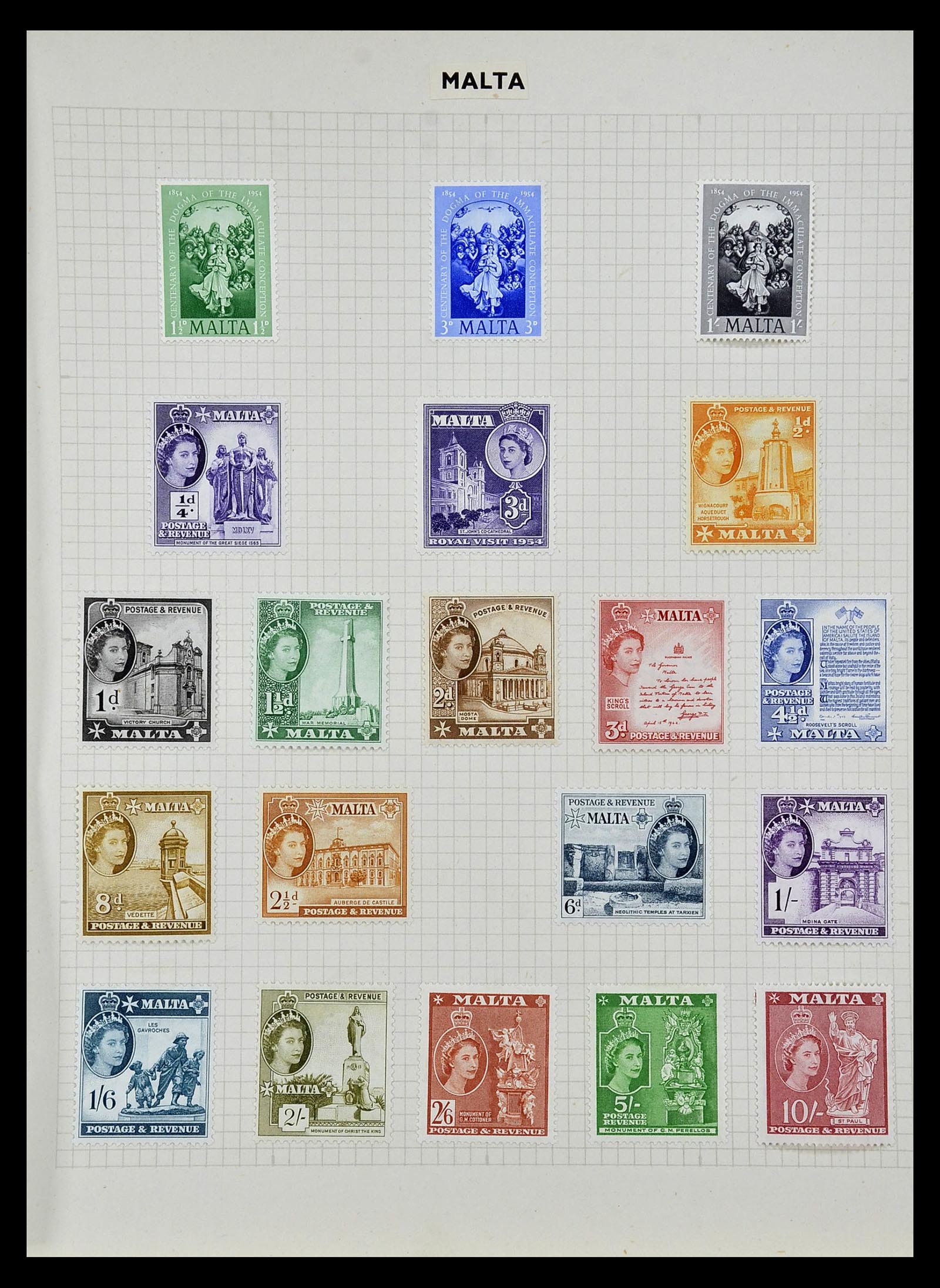 34893 016 - Postzegelverzameling 34893 Engeland en koloniën 1840-1960.