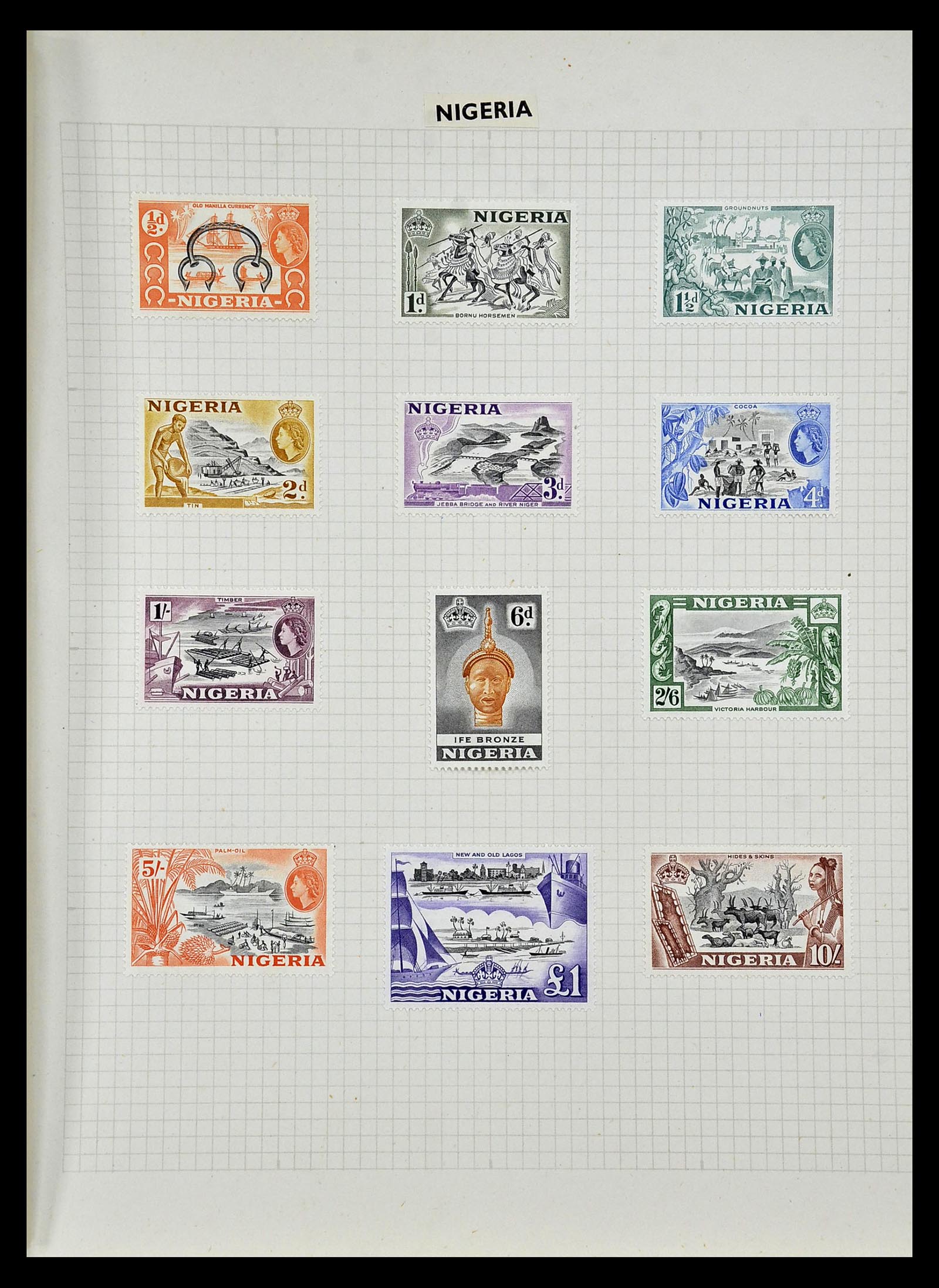 34893 027 - Postzegelverzameling 34893 Engeland en koloniën 1840-1960.
