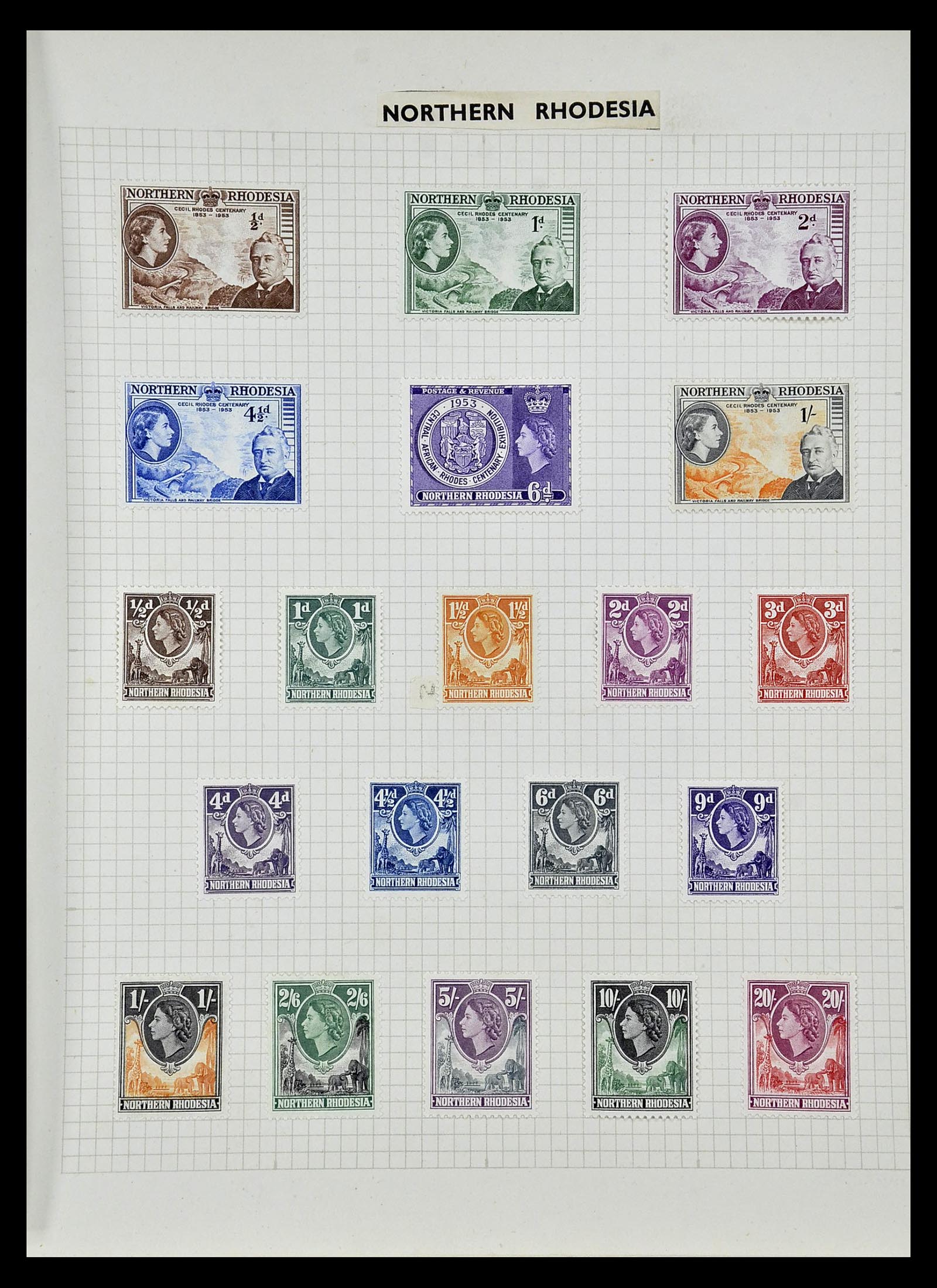 34893 028 - Postzegelverzameling 34893 Engeland en koloniën 1840-1960.