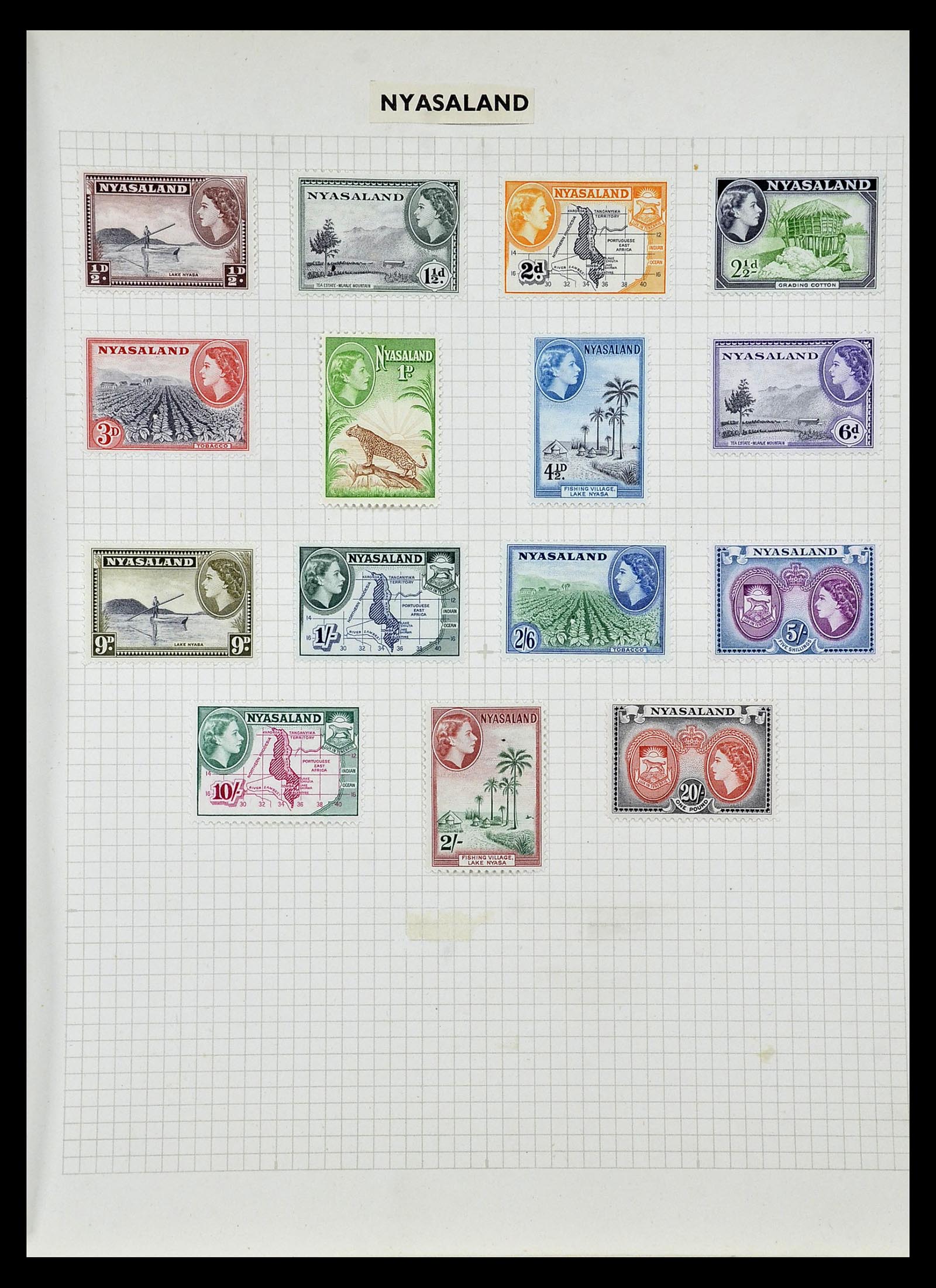 34893 029 - Postzegelverzameling 34893 Engeland en koloniën 1840-1960.