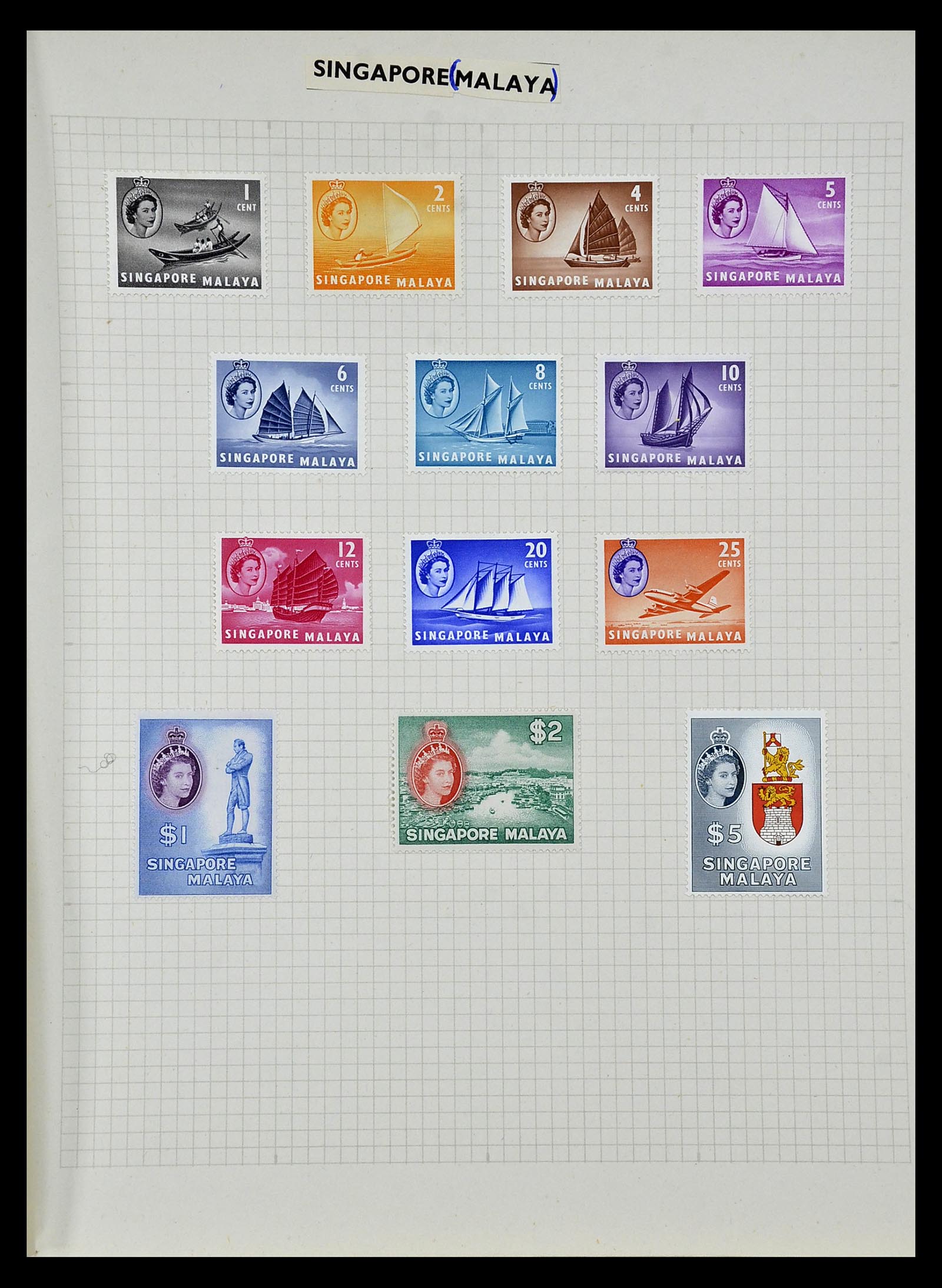 34893 033 - Postzegelverzameling 34893 Engeland en koloniën 1840-1960.