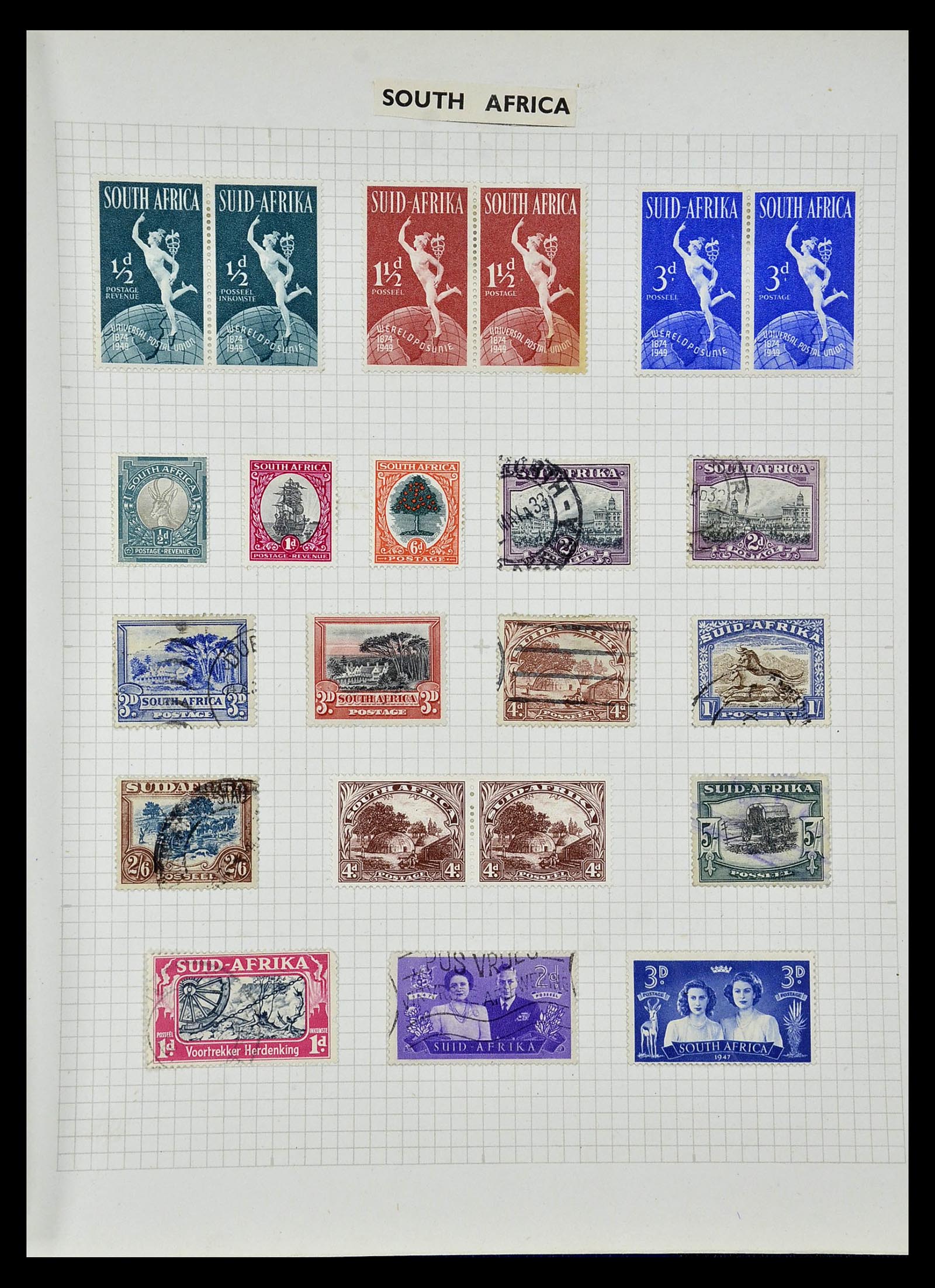 34893 035 - Postzegelverzameling 34893 Engeland en koloniën 1840-1960.