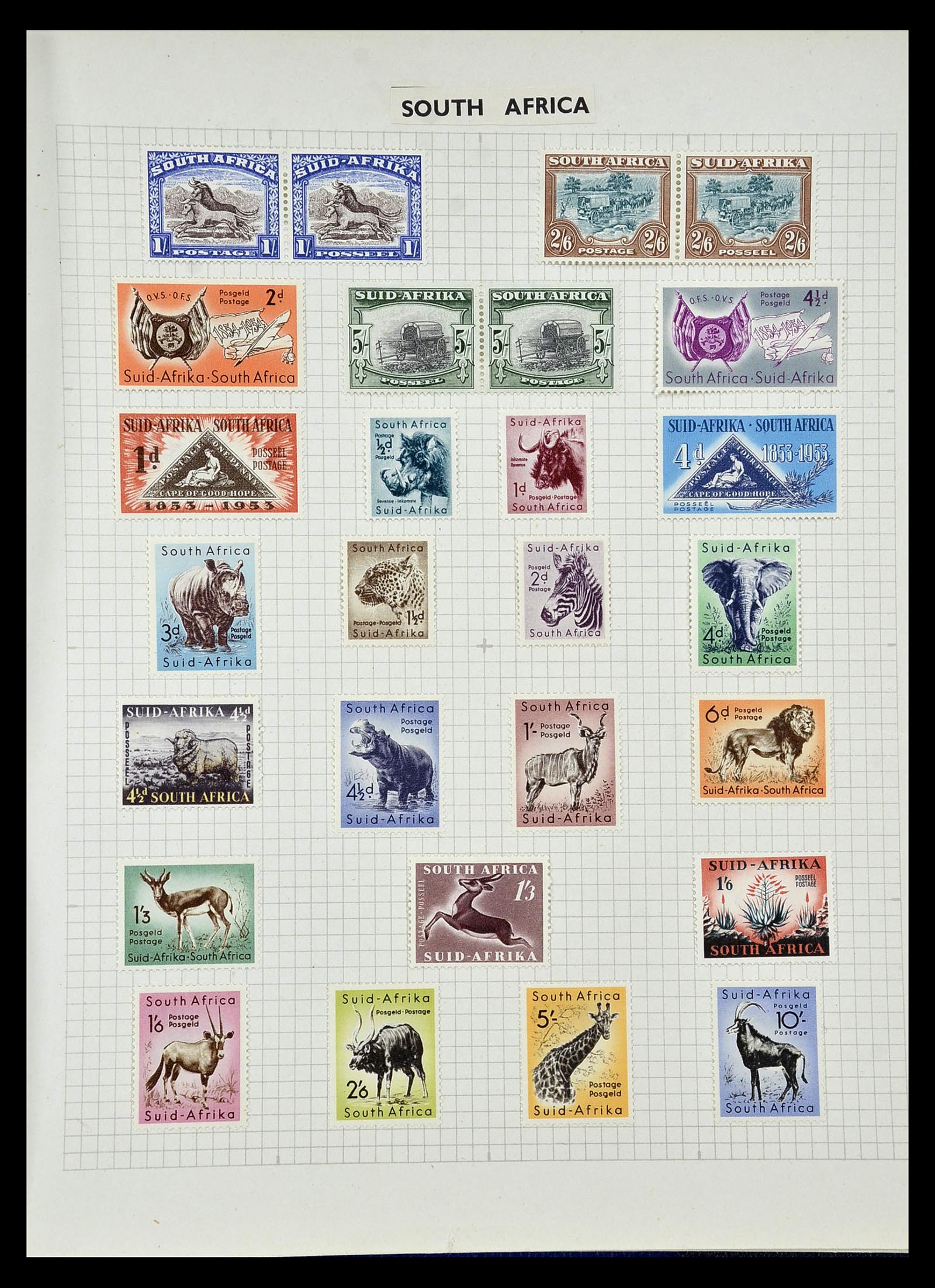 34893 036 - Postzegelverzameling 34893 Engeland en koloniën 1840-1960.