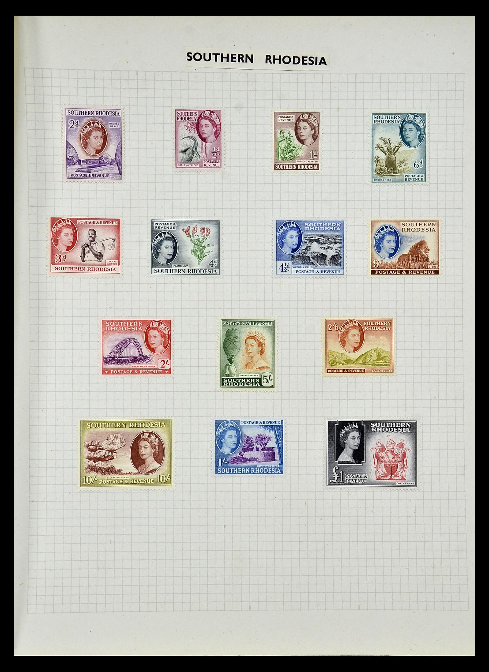 34893 039 - Postzegelverzameling 34893 Engeland en koloniën 1840-1960.