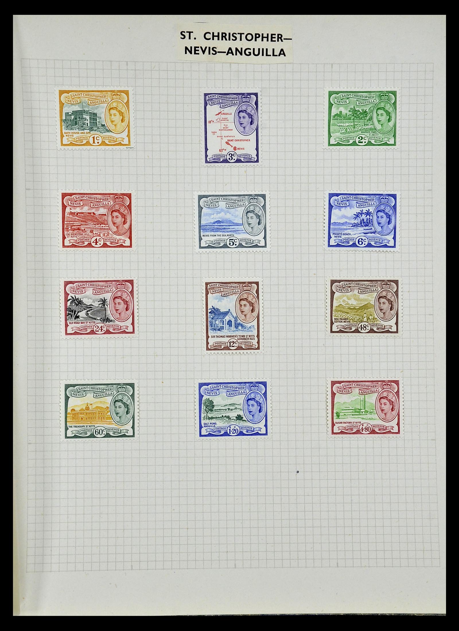 34893 040 - Postzegelverzameling 34893 Engeland en koloniën 1840-1960.