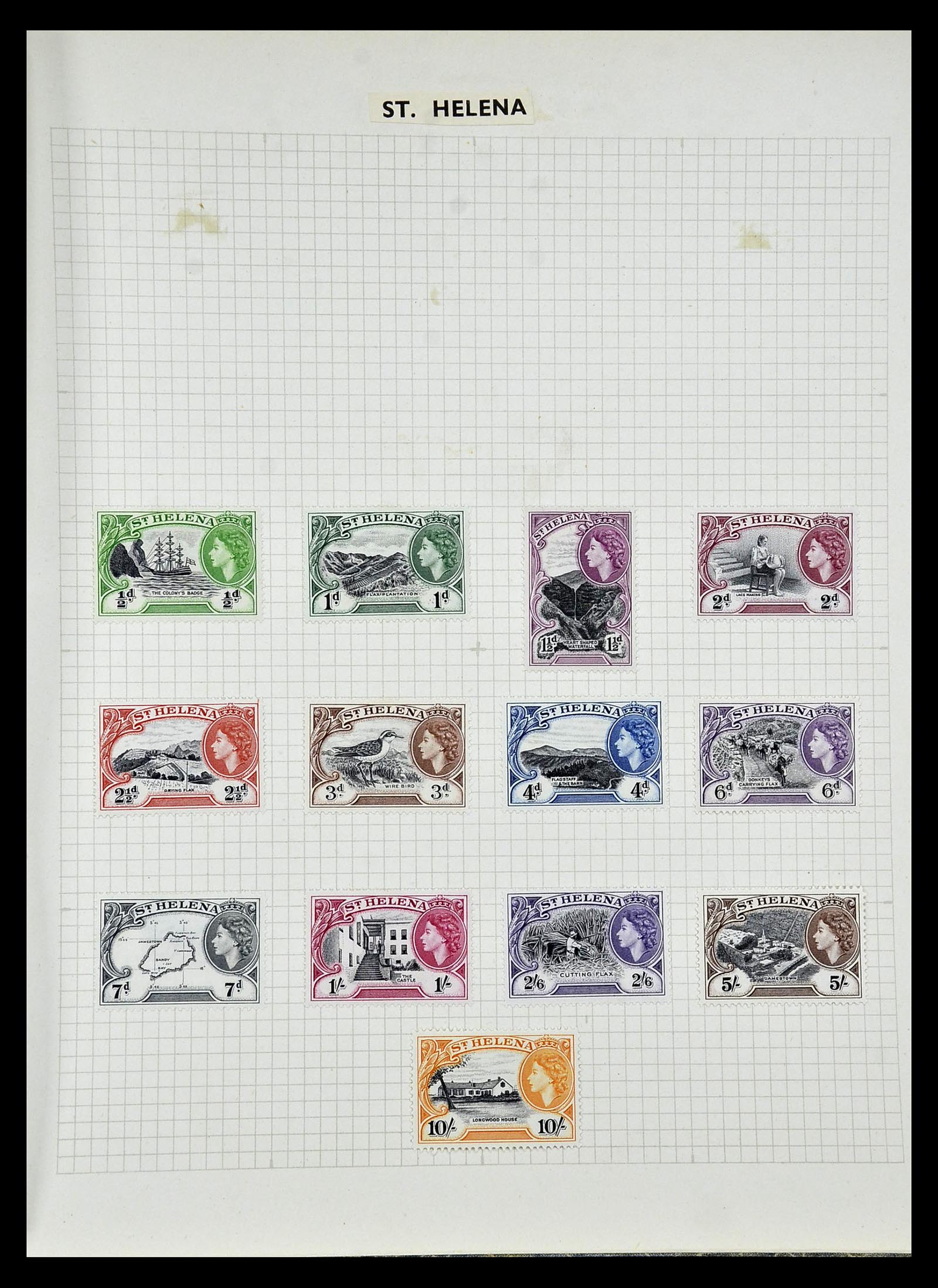 34893 041 - Postzegelverzameling 34893 Engeland en koloniën 1840-1960.