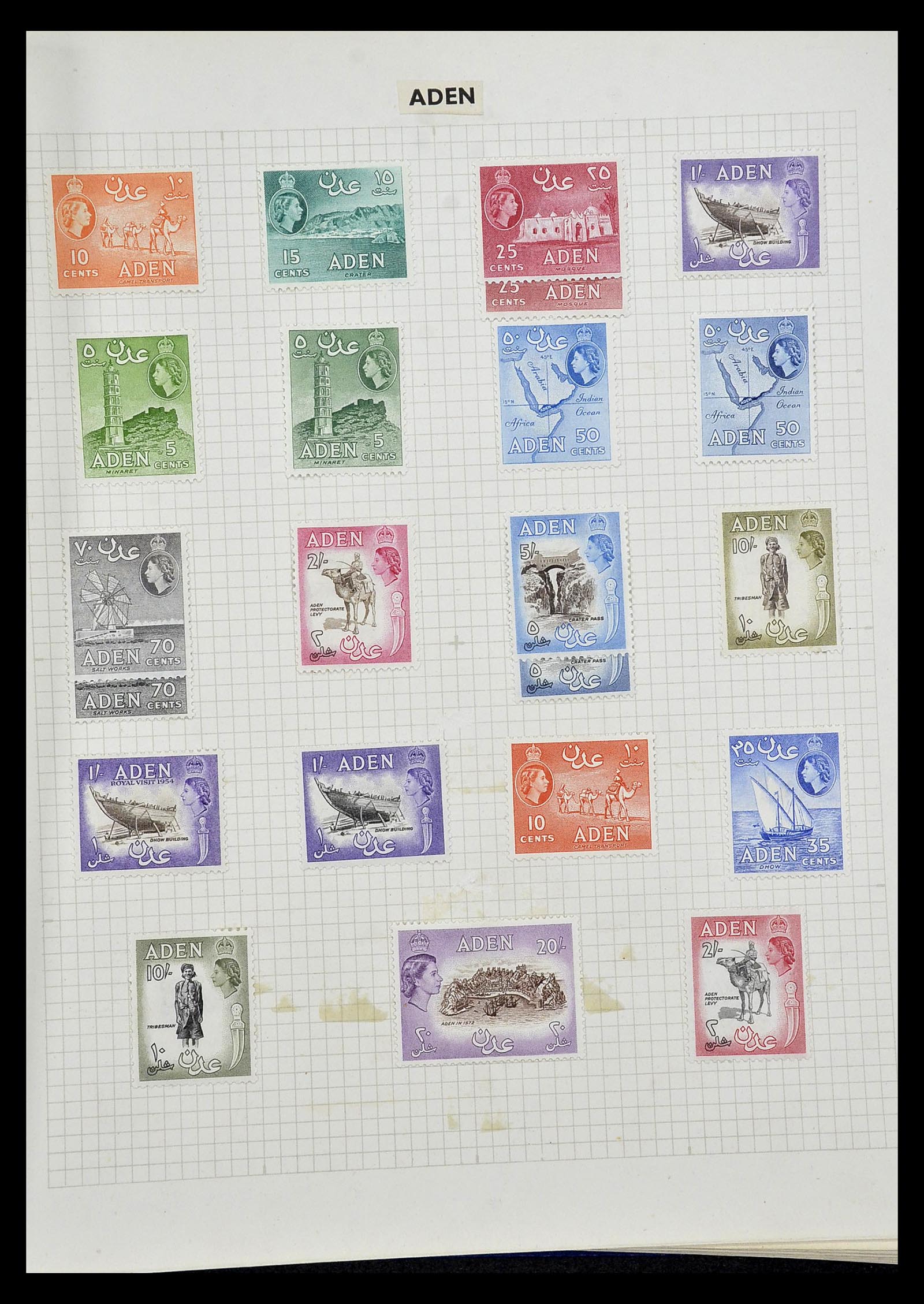 34893 049 - Postzegelverzameling 34893 Engeland en koloniën 1840-1960.
