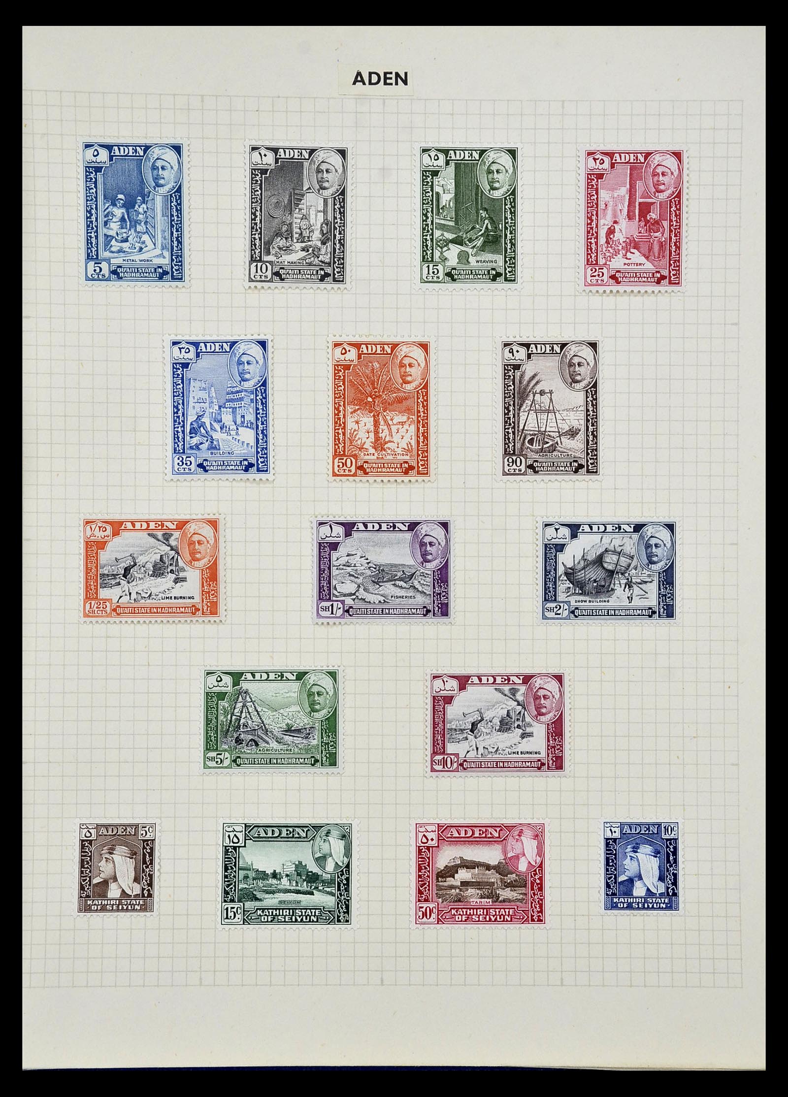 34893 050 - Postzegelverzameling 34893 Engeland en koloniën 1840-1960.