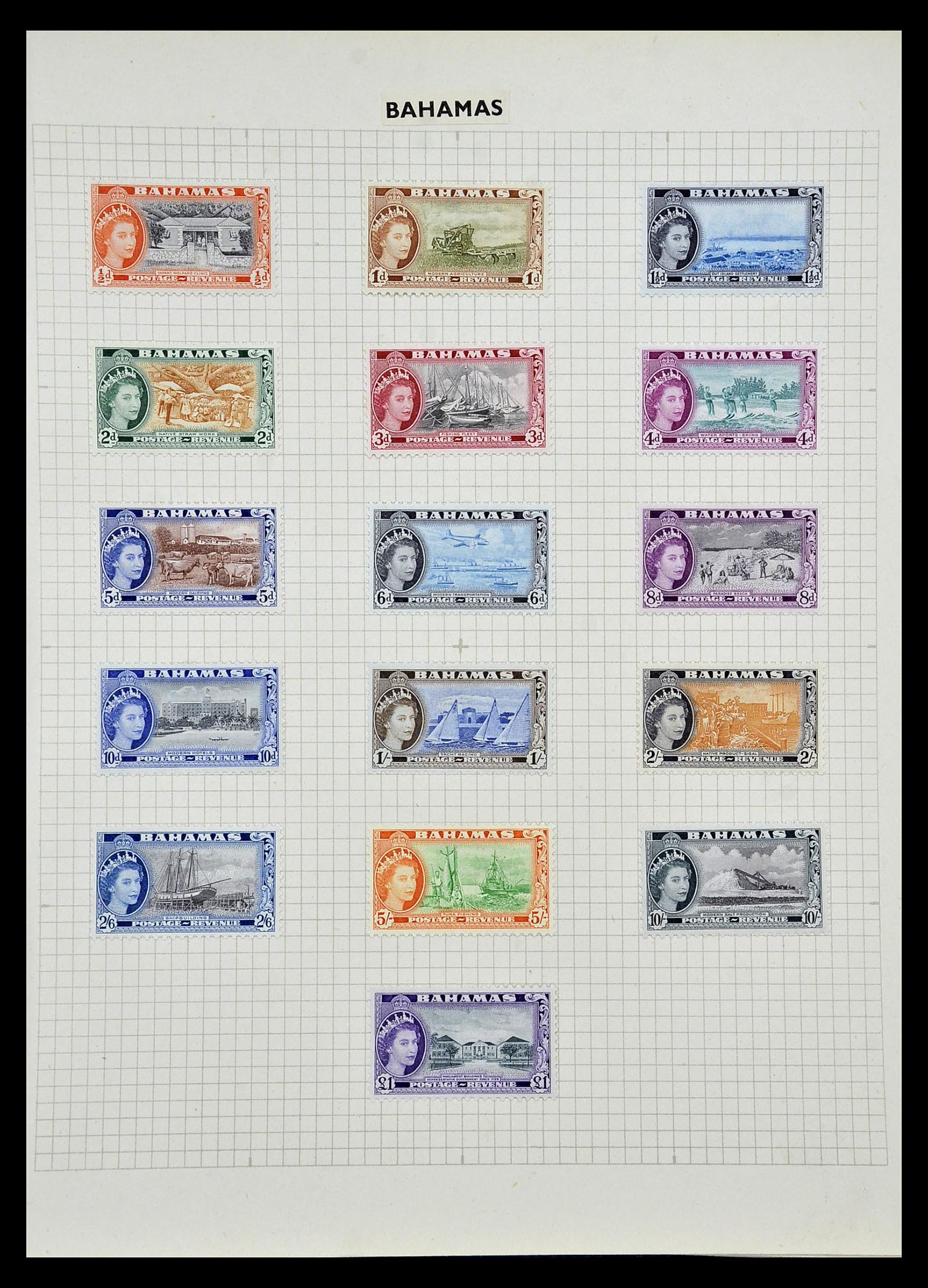 34893 059 - Postzegelverzameling 34893 Engeland en koloniën 1840-1960.