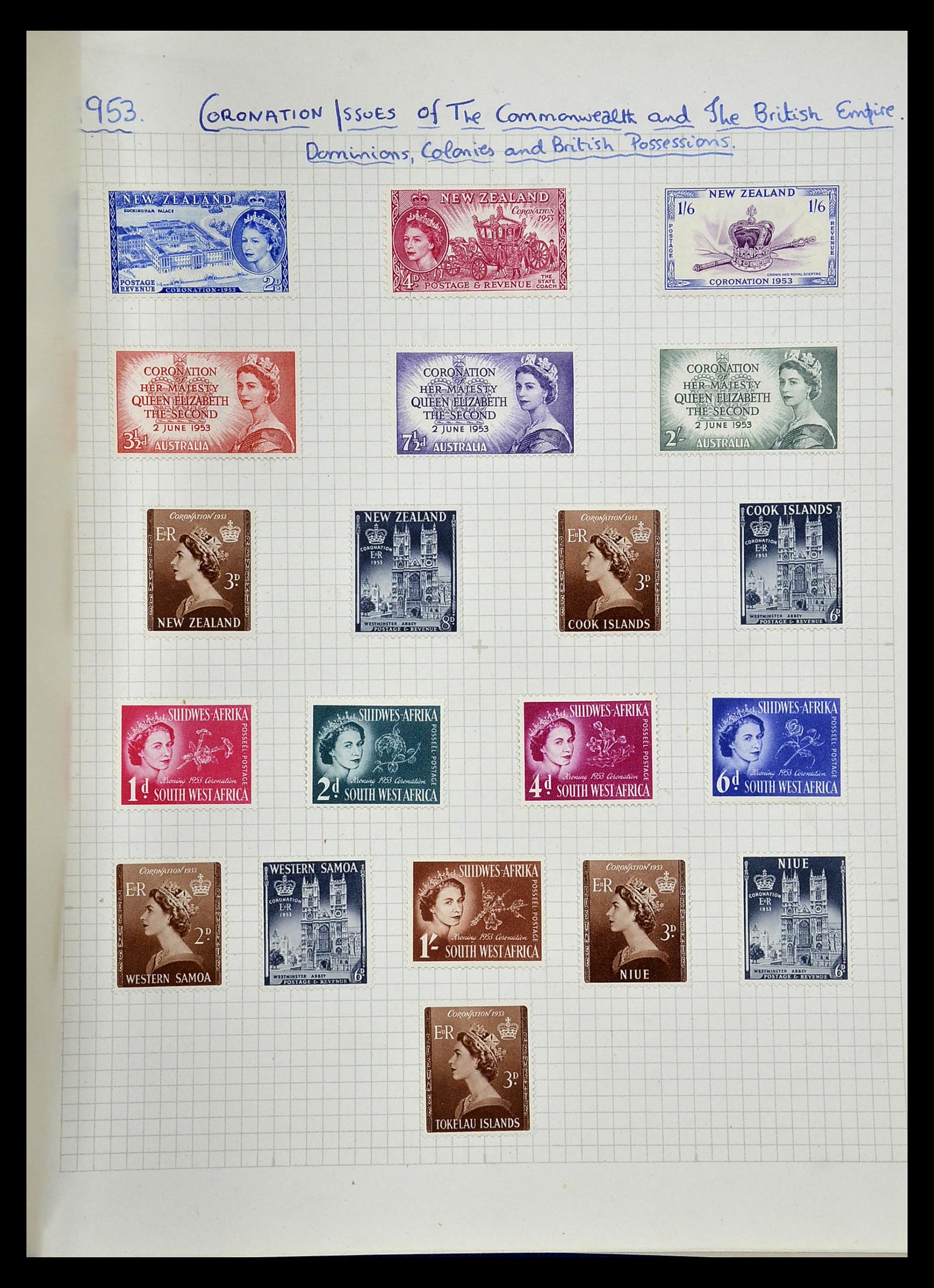 34893 072 - Stamp Collection 34893 Great Britain and colonies 1840-1960.