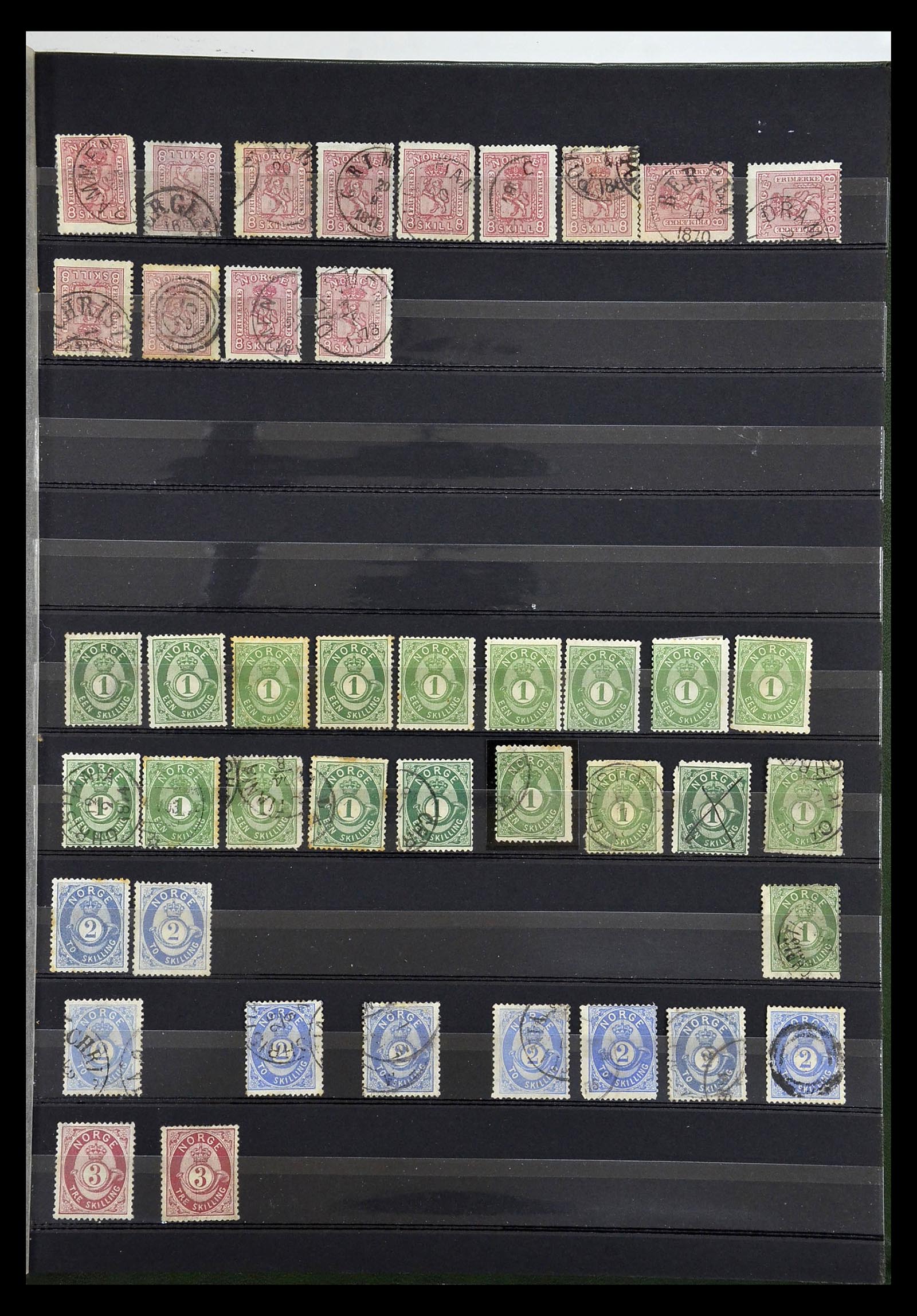 34895 005 - Postzegelverzameling 34895 Noorwegen 1855-1910.