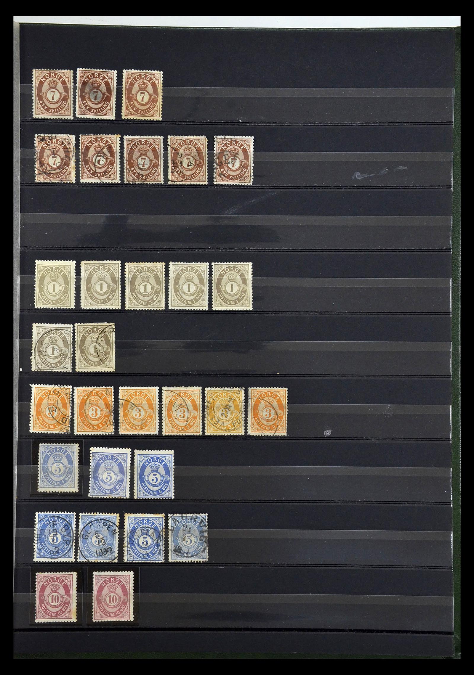 34895 007 - Postzegelverzameling 34895 Noorwegen 1855-1910.