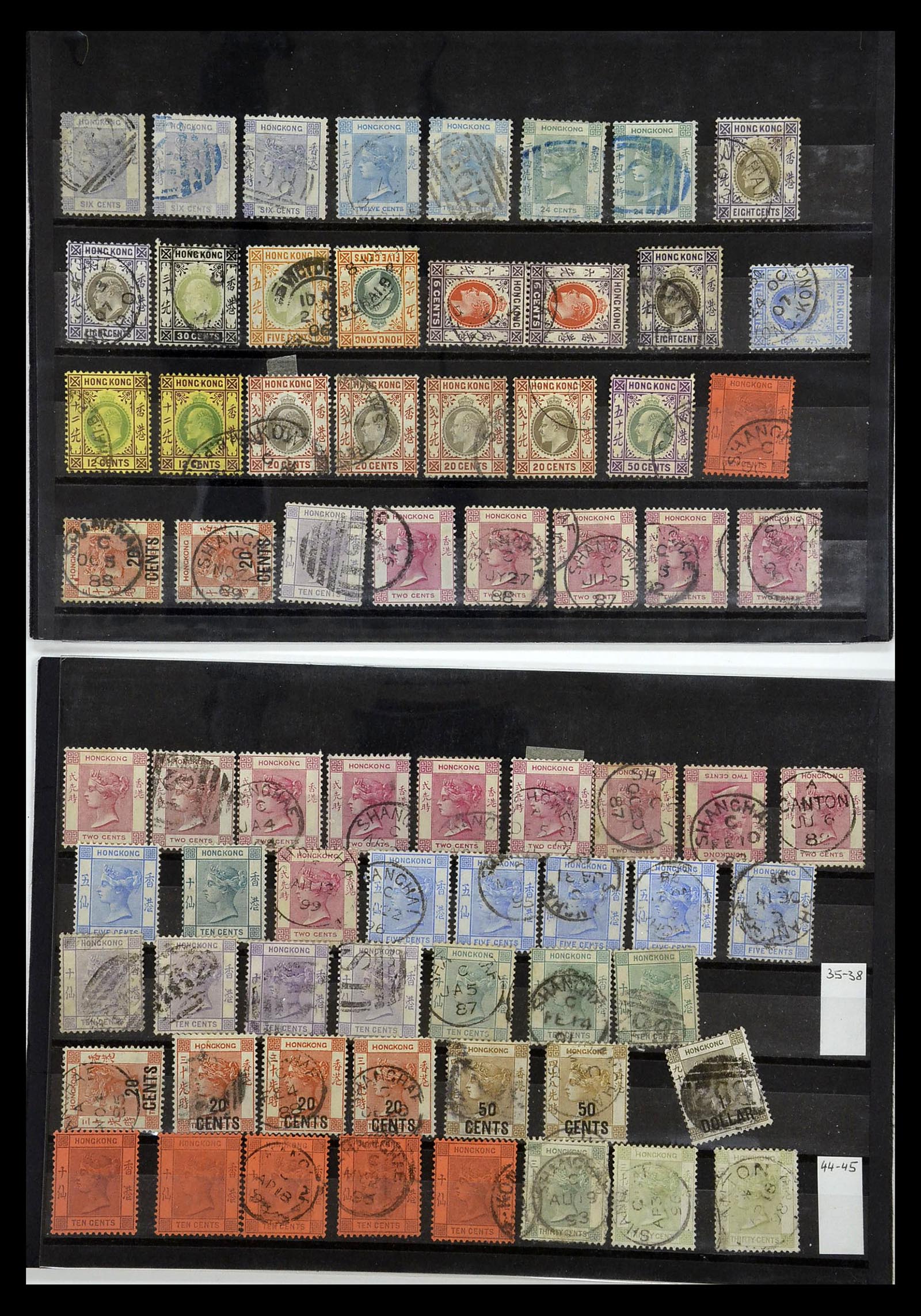 34898 003 - Stamp Collection 34898 Hong Kong 1862-1937.