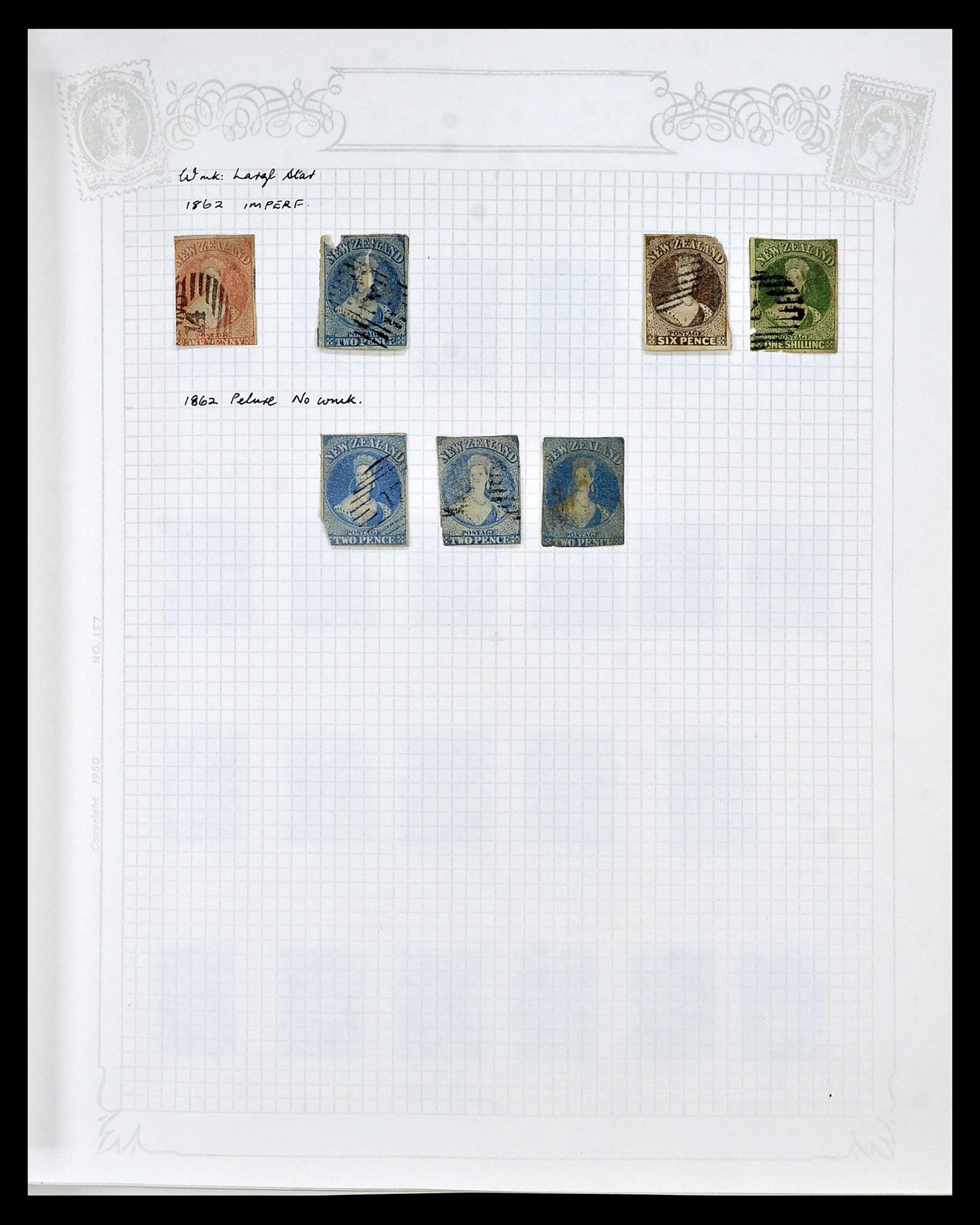 34901 002 - Postzegelverzameling 34901 Nieuw Zeeland 1862-1970.