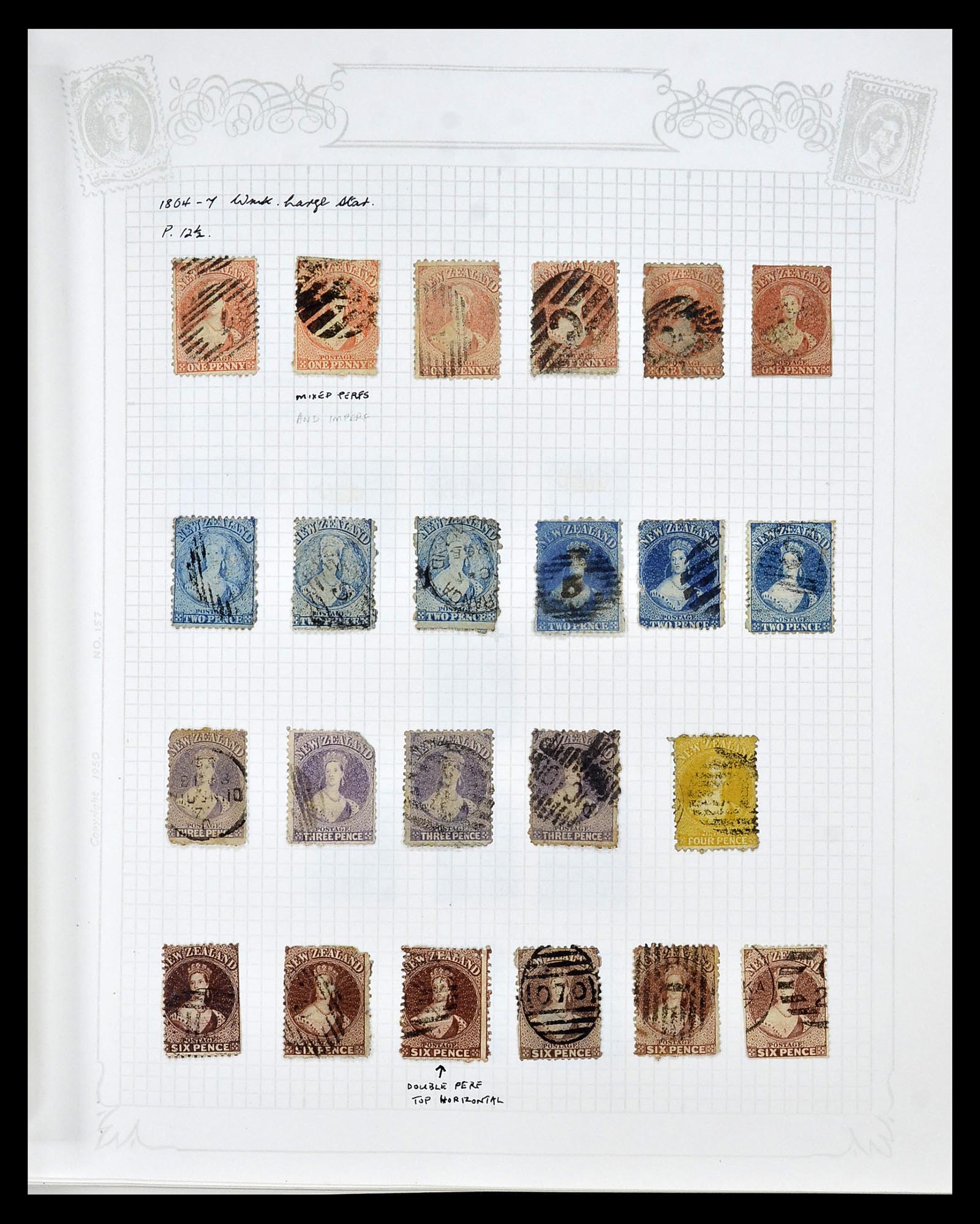 34901 003 - Postzegelverzameling 34901 Nieuw Zeeland 1862-1970.
