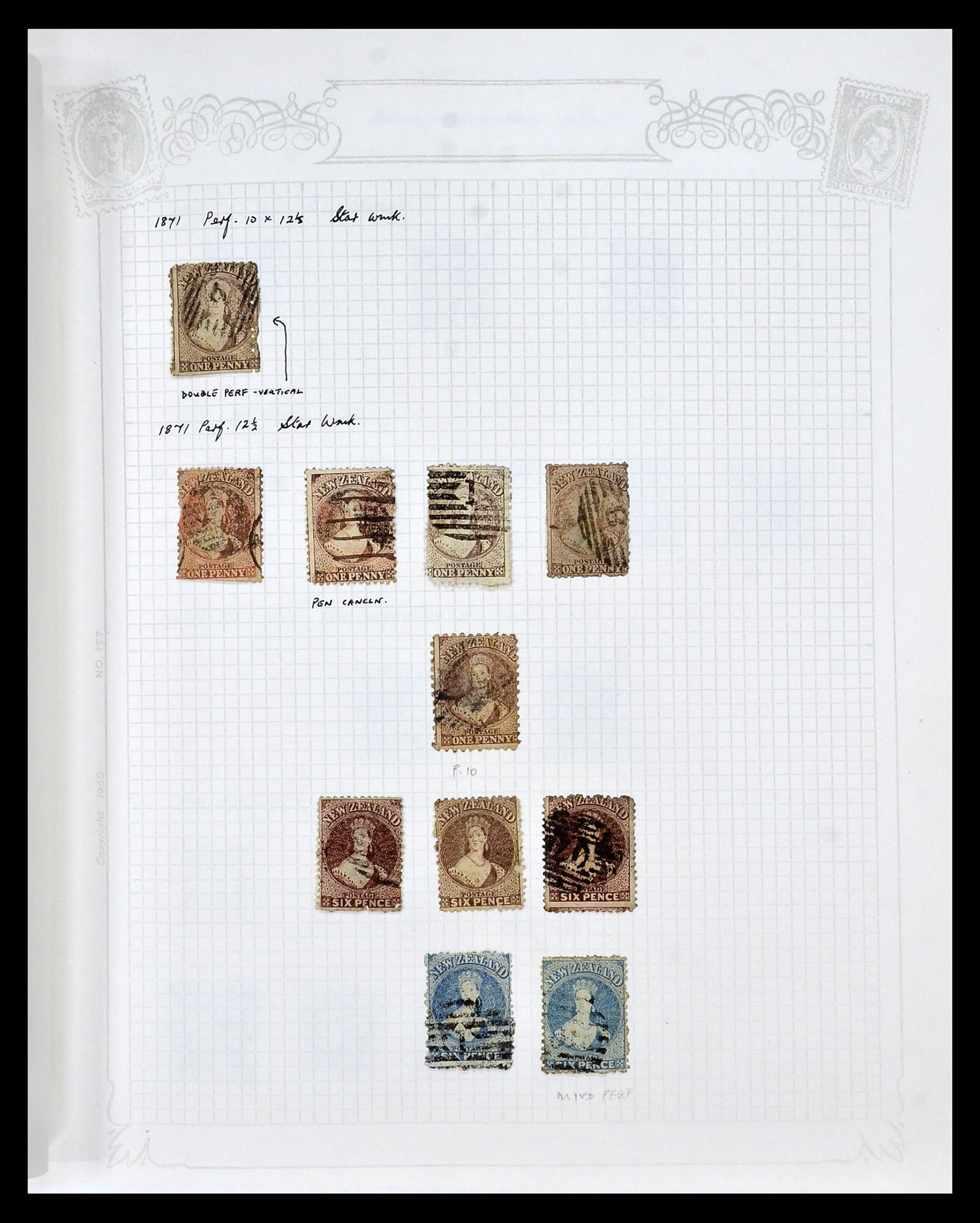 34901 004 - Postzegelverzameling 34901 Nieuw Zeeland 1862-1970.