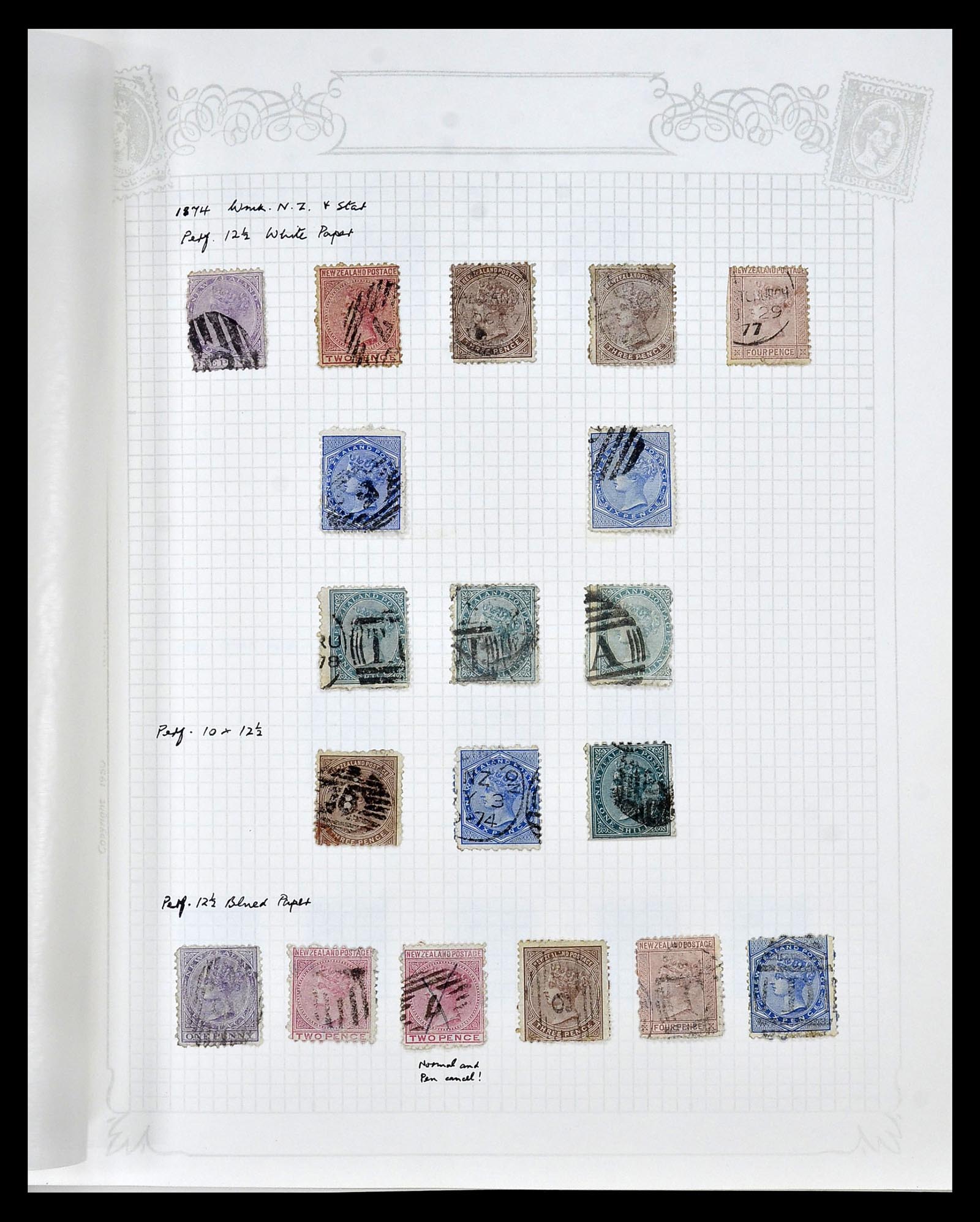 34901 006 - Postzegelverzameling 34901 Nieuw Zeeland 1862-1970.