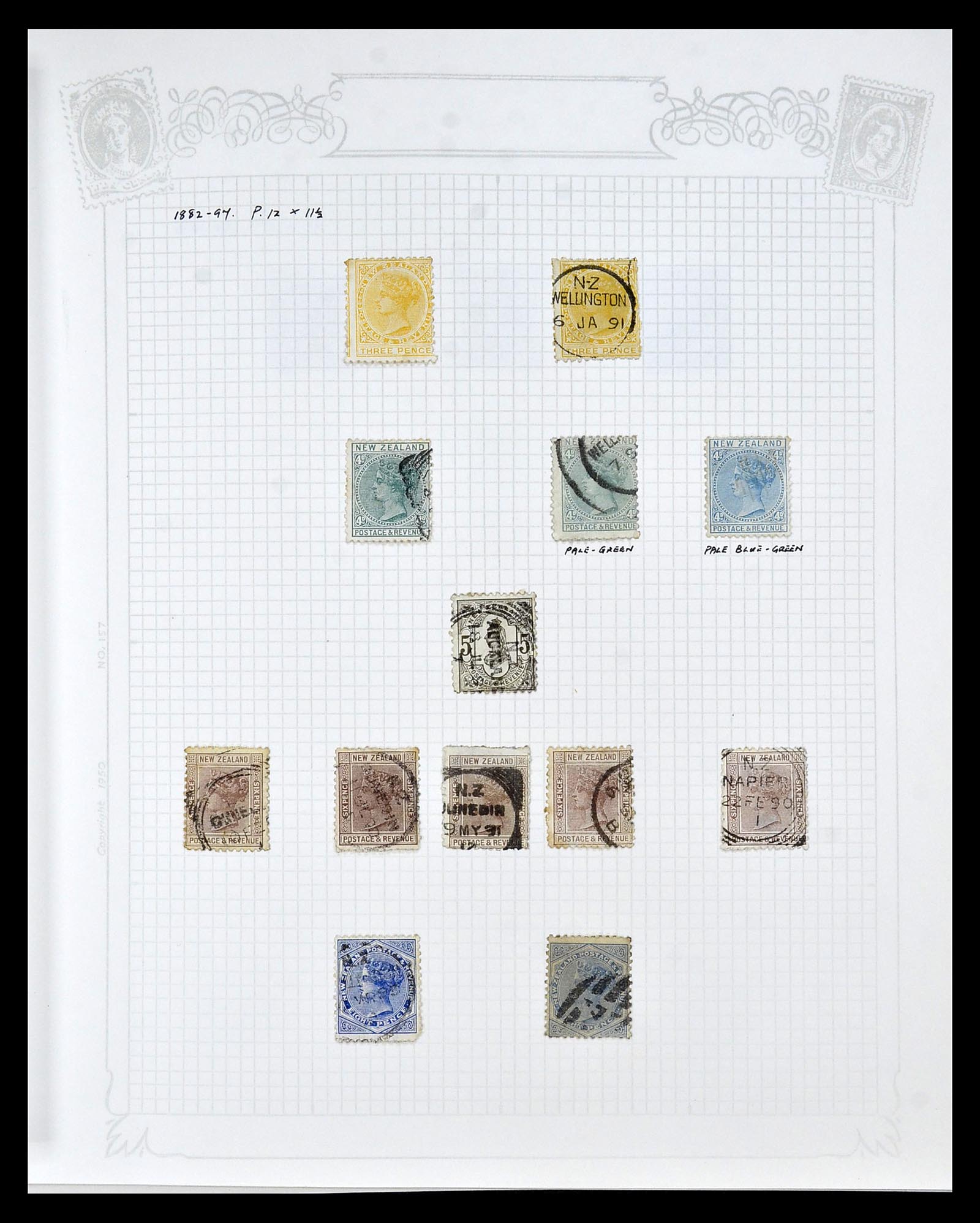 34901 009 - Postzegelverzameling 34901 Nieuw Zeeland 1862-1970.