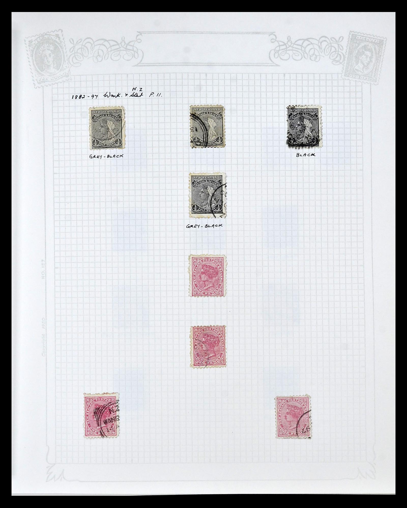 34901 011 - Postzegelverzameling 34901 Nieuw Zeeland 1862-1970.