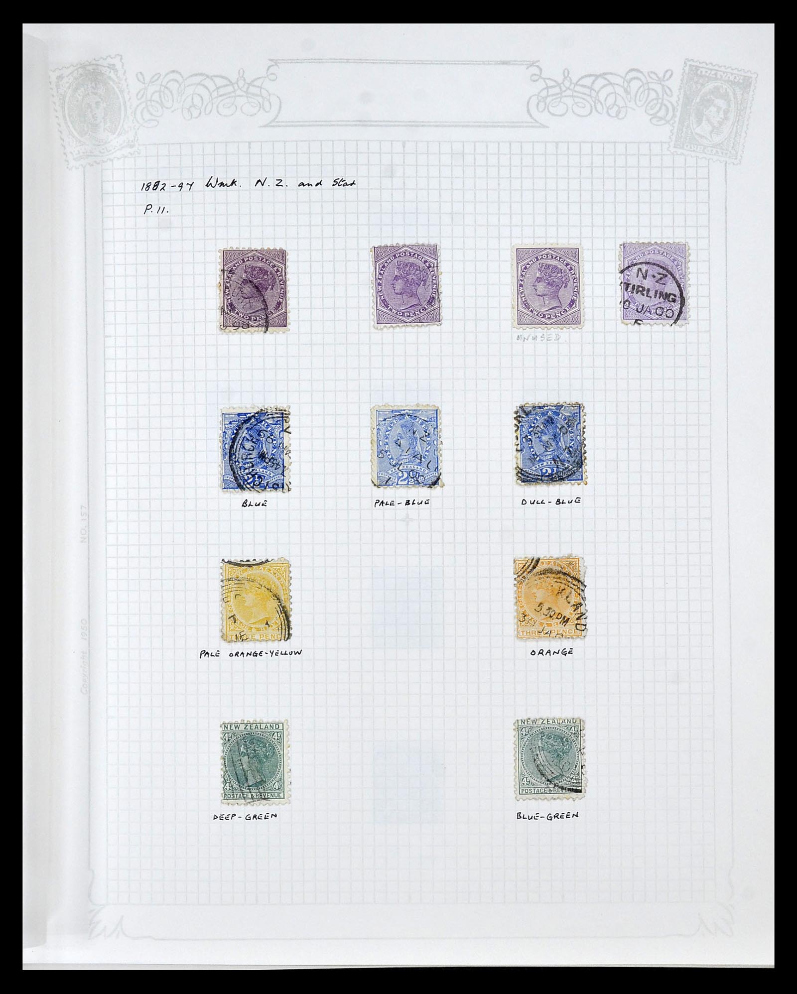 34901 012 - Postzegelverzameling 34901 Nieuw Zeeland 1862-1970.