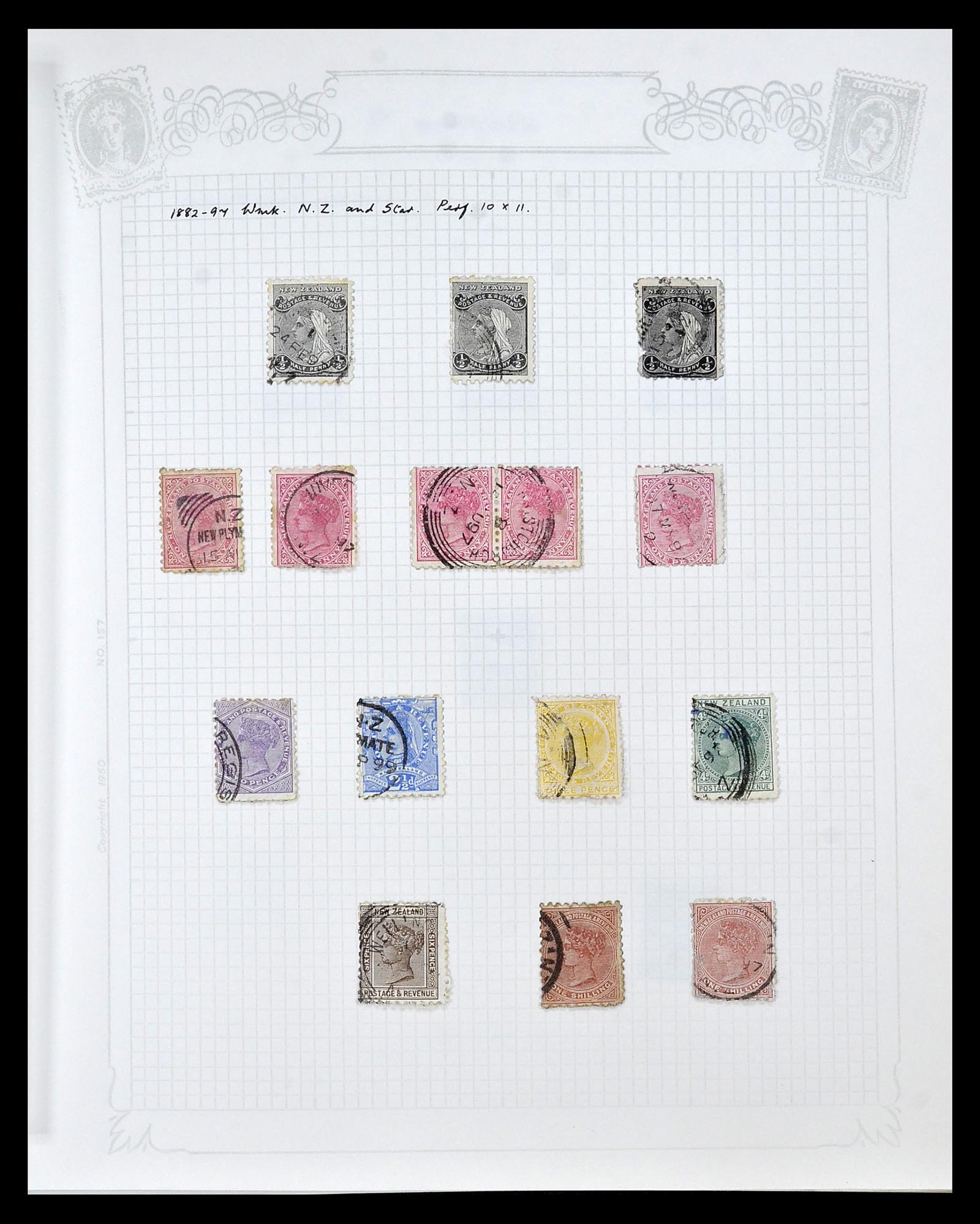34901 015 - Postzegelverzameling 34901 Nieuw Zeeland 1862-1970.