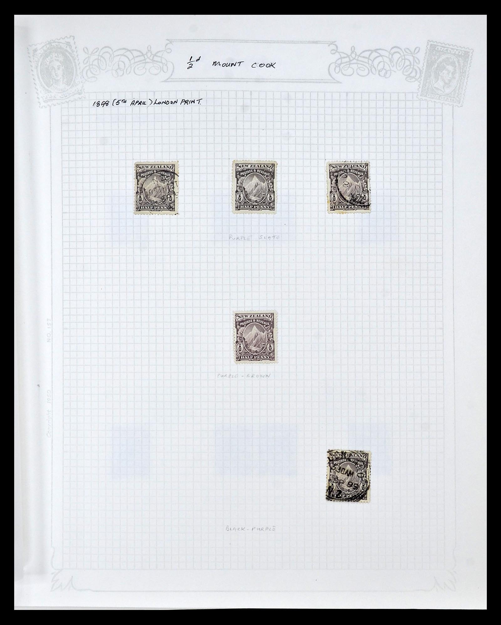 34901 016 - Stamp Collection 34901 New Zealand 1862-1970.