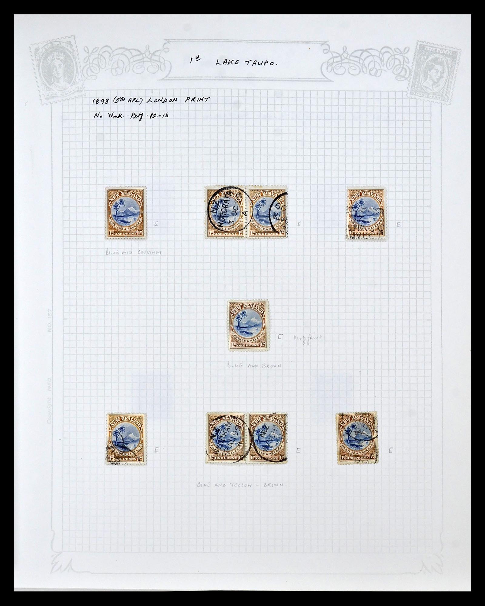 34901 017 - Postzegelverzameling 34901 Nieuw Zeeland 1862-1970.