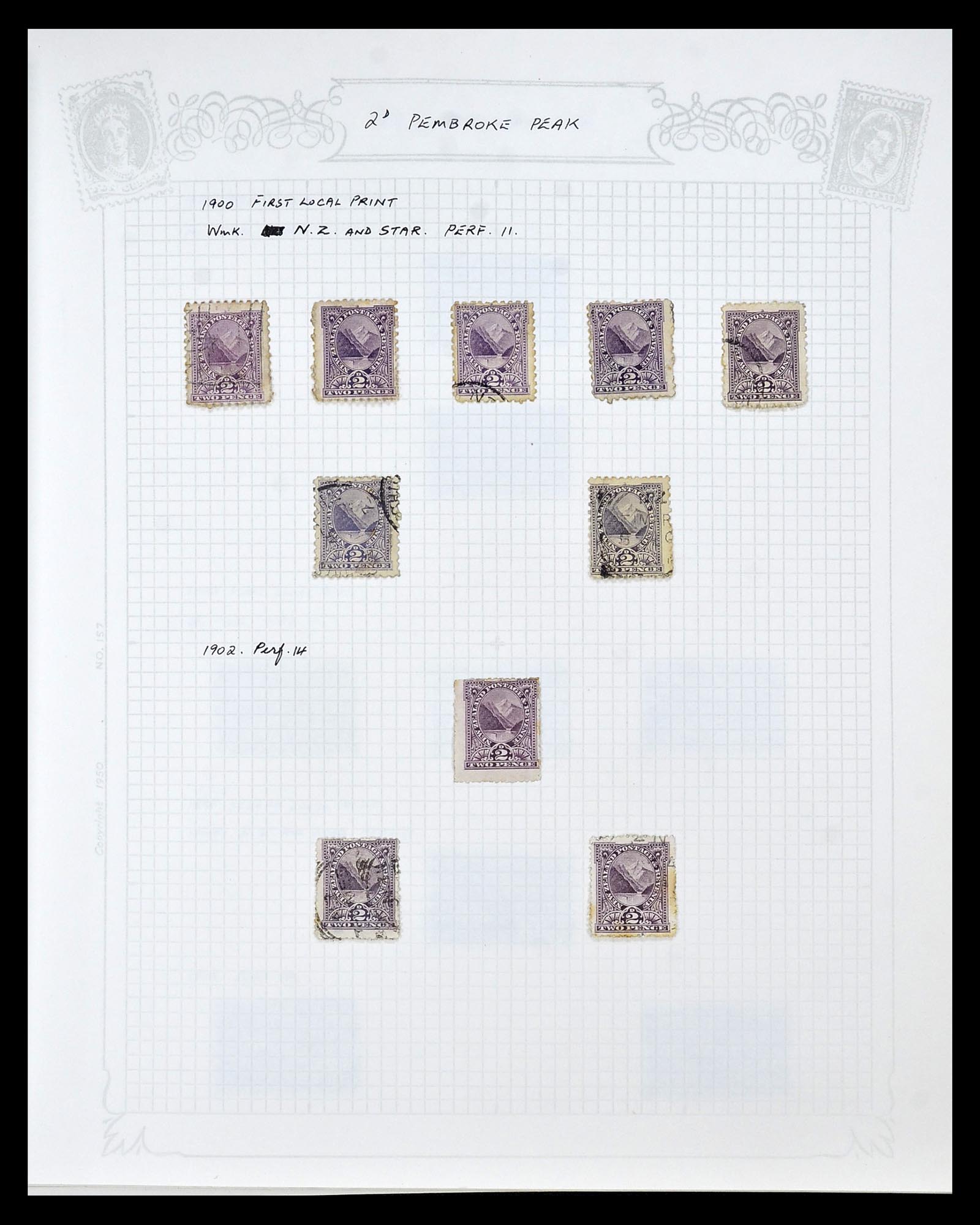 34901 021 - Postzegelverzameling 34901 Nieuw Zeeland 1862-1970.