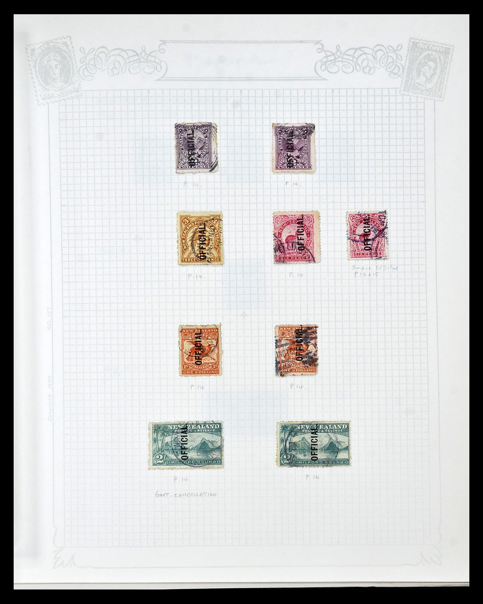 34901 041 - Postzegelverzameling 34901 Nieuw Zeeland 1862-1970.