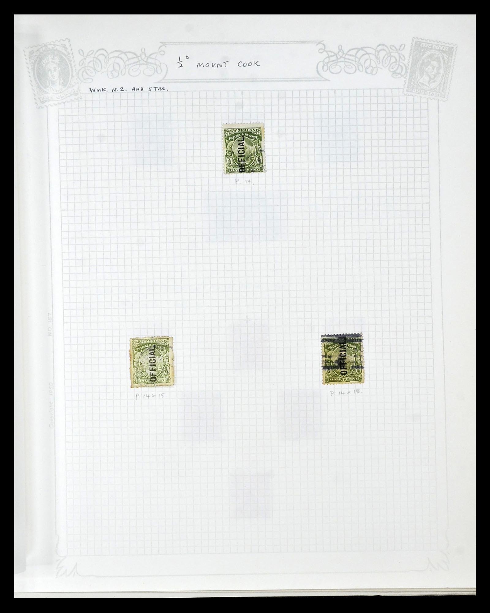 34901 047 - Postzegelverzameling 34901 Nieuw Zeeland 1862-1970.