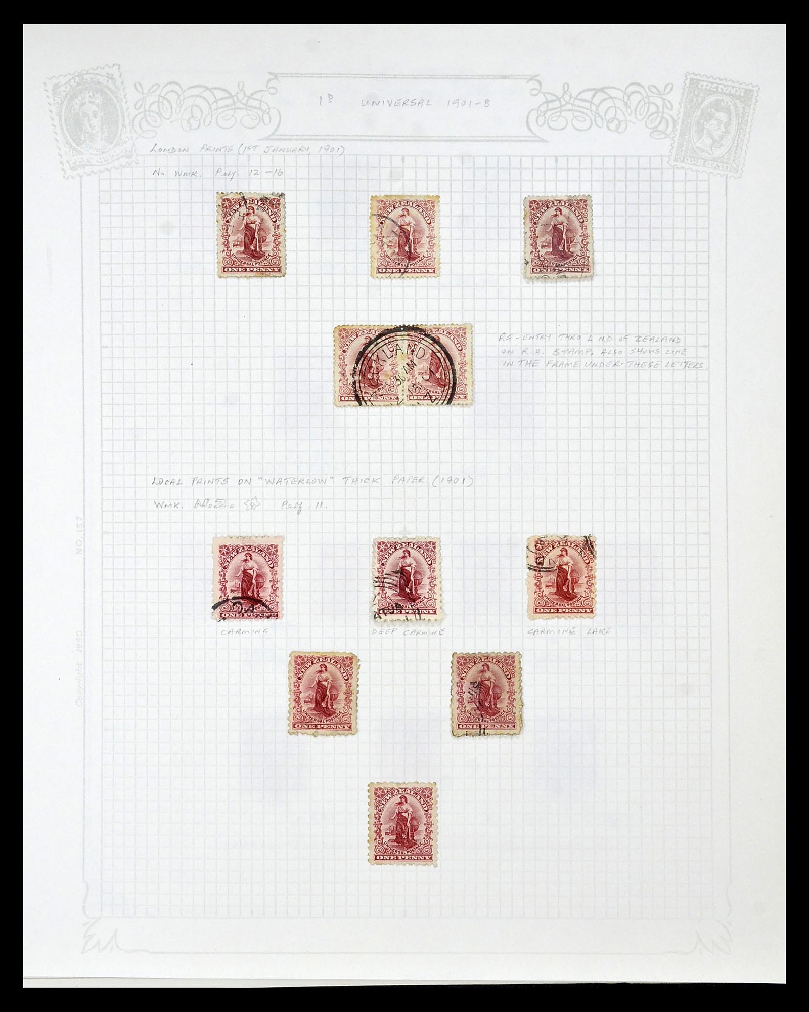 34901 048 - Stamp Collection 34901 New Zealand 1862-1970.