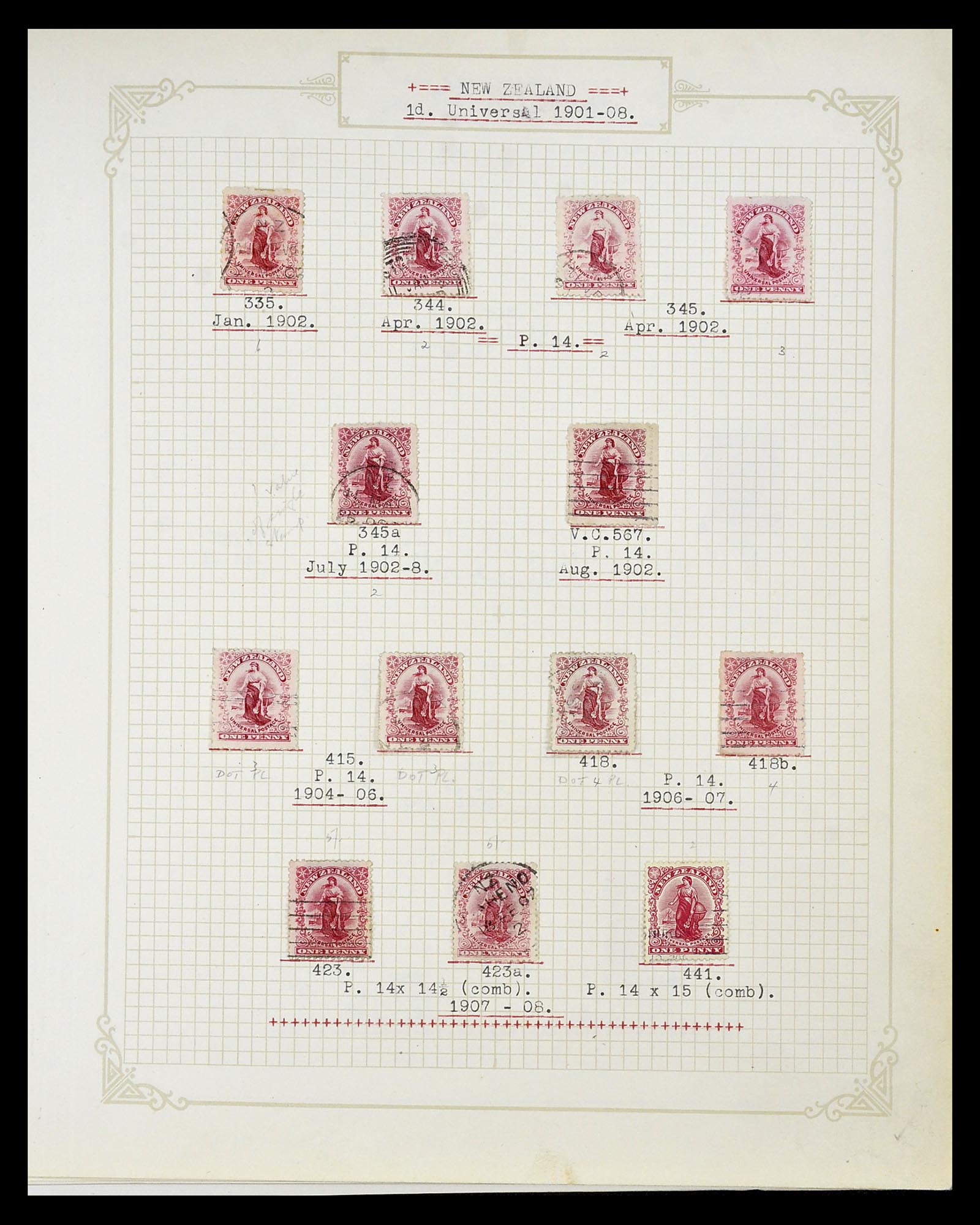 34901 049 - Postzegelverzameling 34901 Nieuw Zeeland 1862-1970.