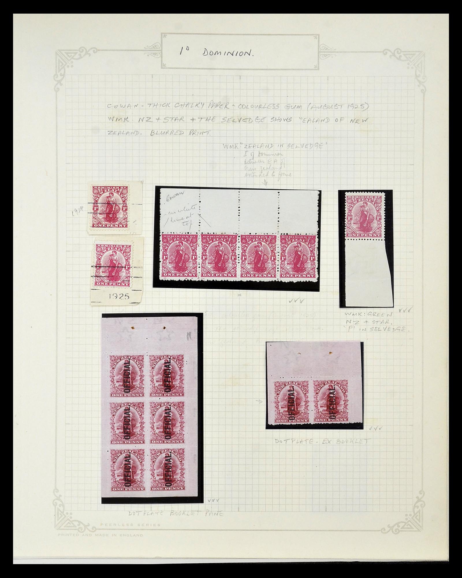 34901 051 - Postzegelverzameling 34901 Nieuw Zeeland 1862-1970.