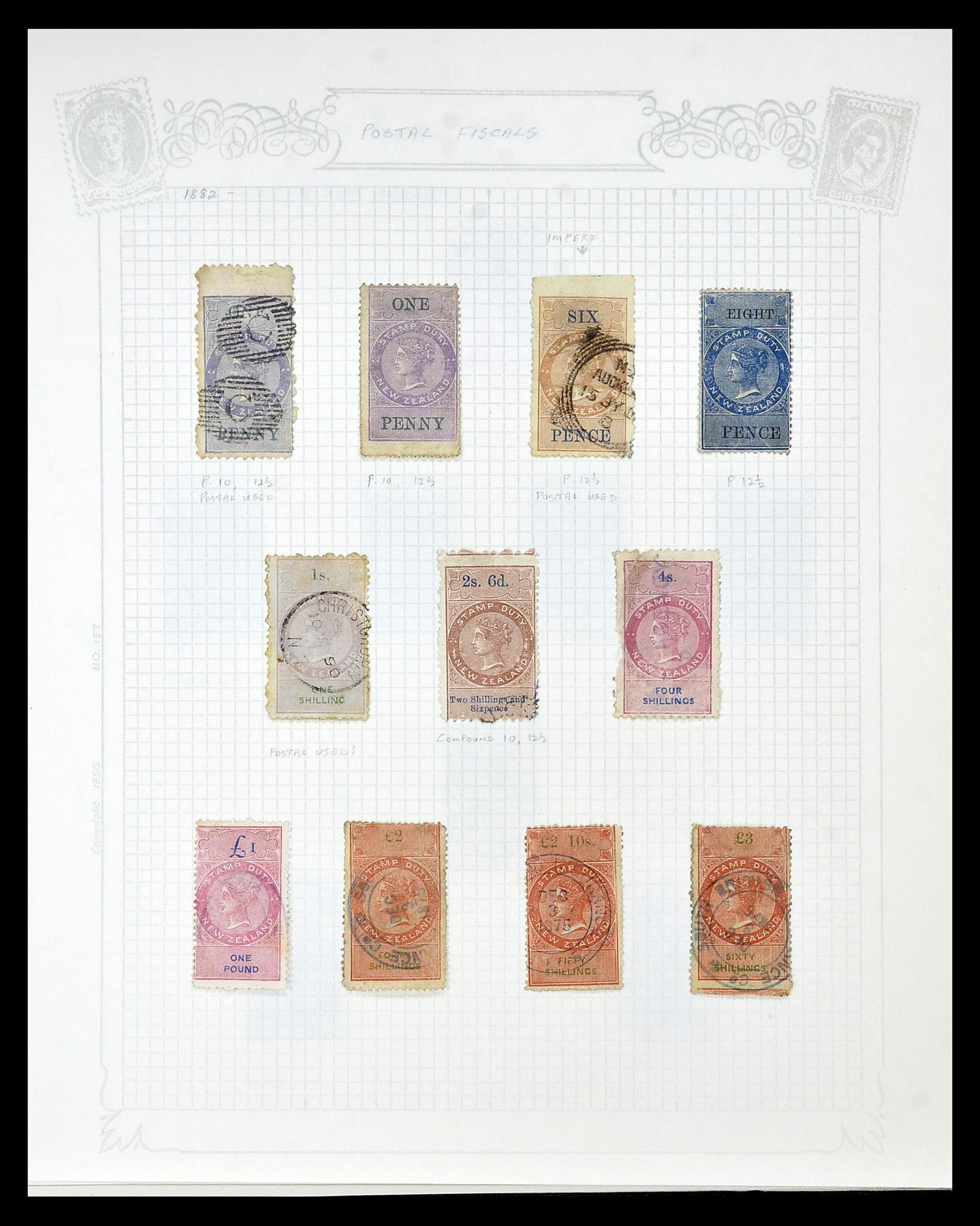 34901 053 - Postzegelverzameling 34901 Nieuw Zeeland 1862-1970.