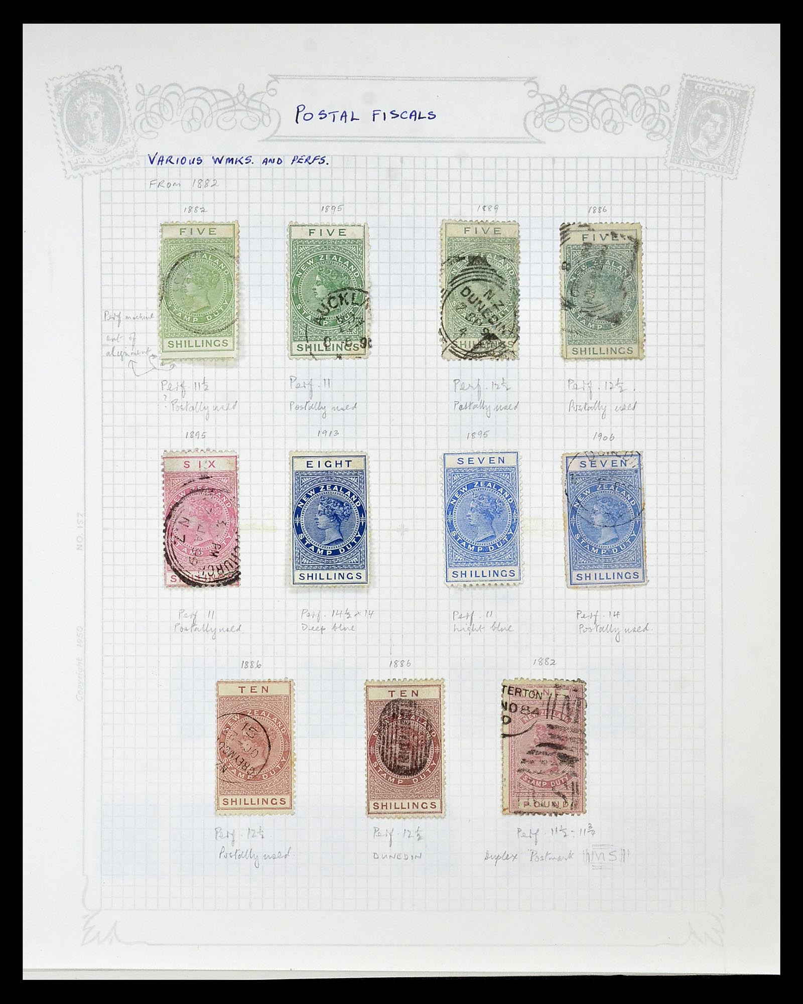 34901 057 - Postzegelverzameling 34901 Nieuw Zeeland 1862-1970.