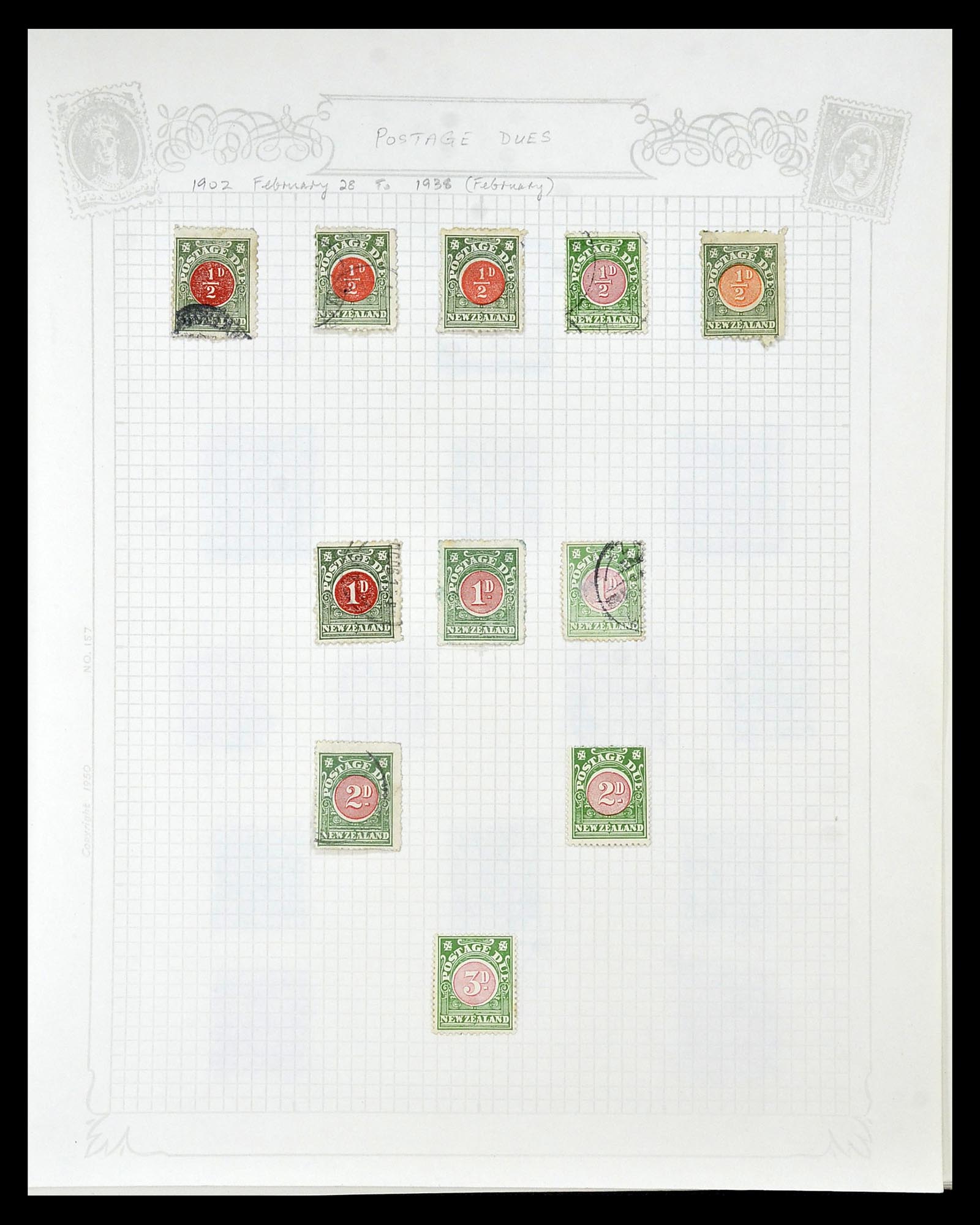 34901 060 - Postzegelverzameling 34901 Nieuw Zeeland 1862-1970.