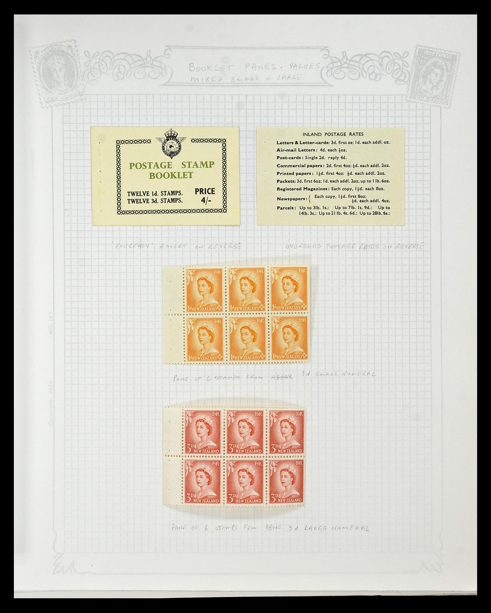 34901 067 - Postzegelverzameling 34901 Nieuw Zeeland 1862-1970.