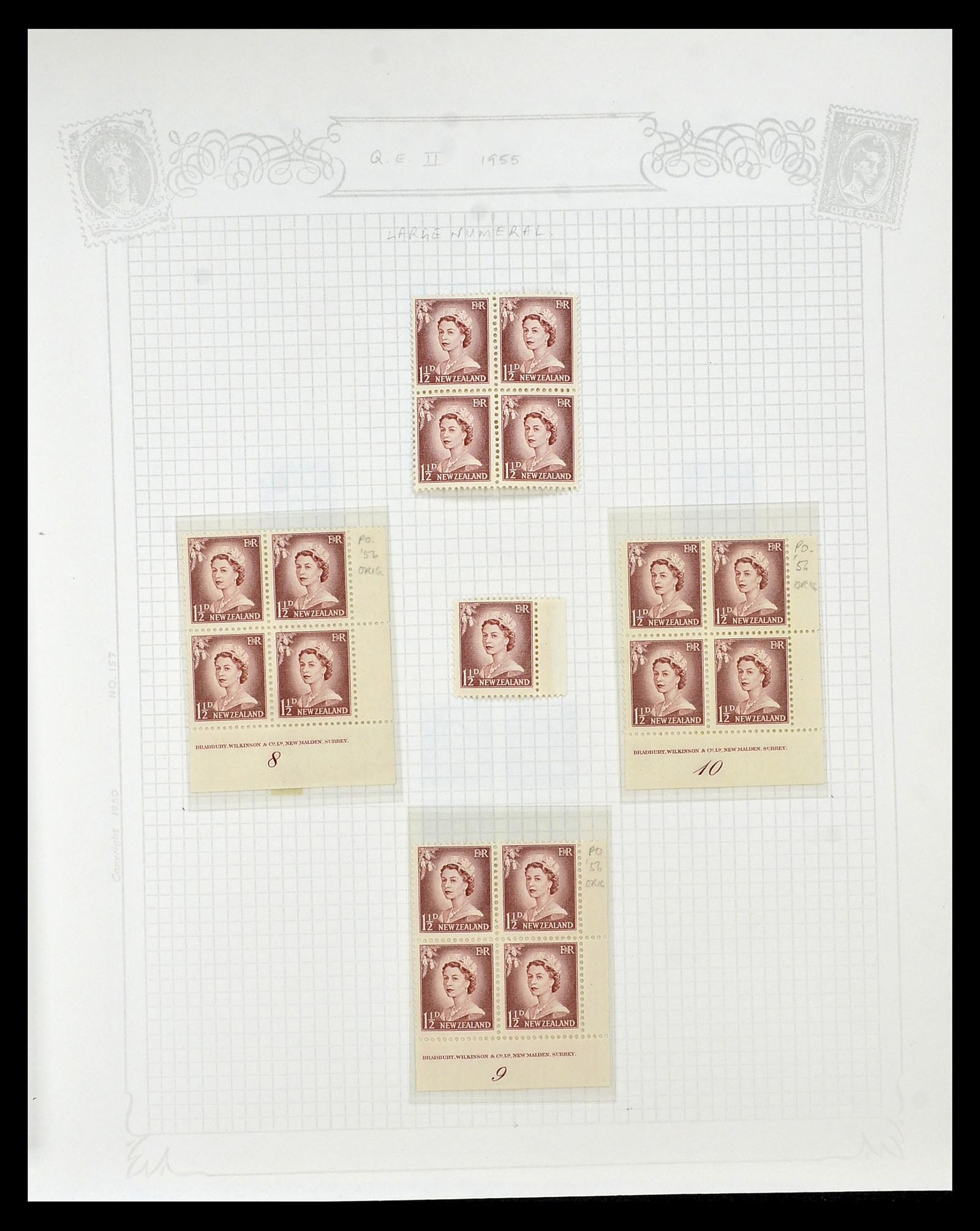 34901 071 - Postzegelverzameling 34901 Nieuw Zeeland 1862-1970.