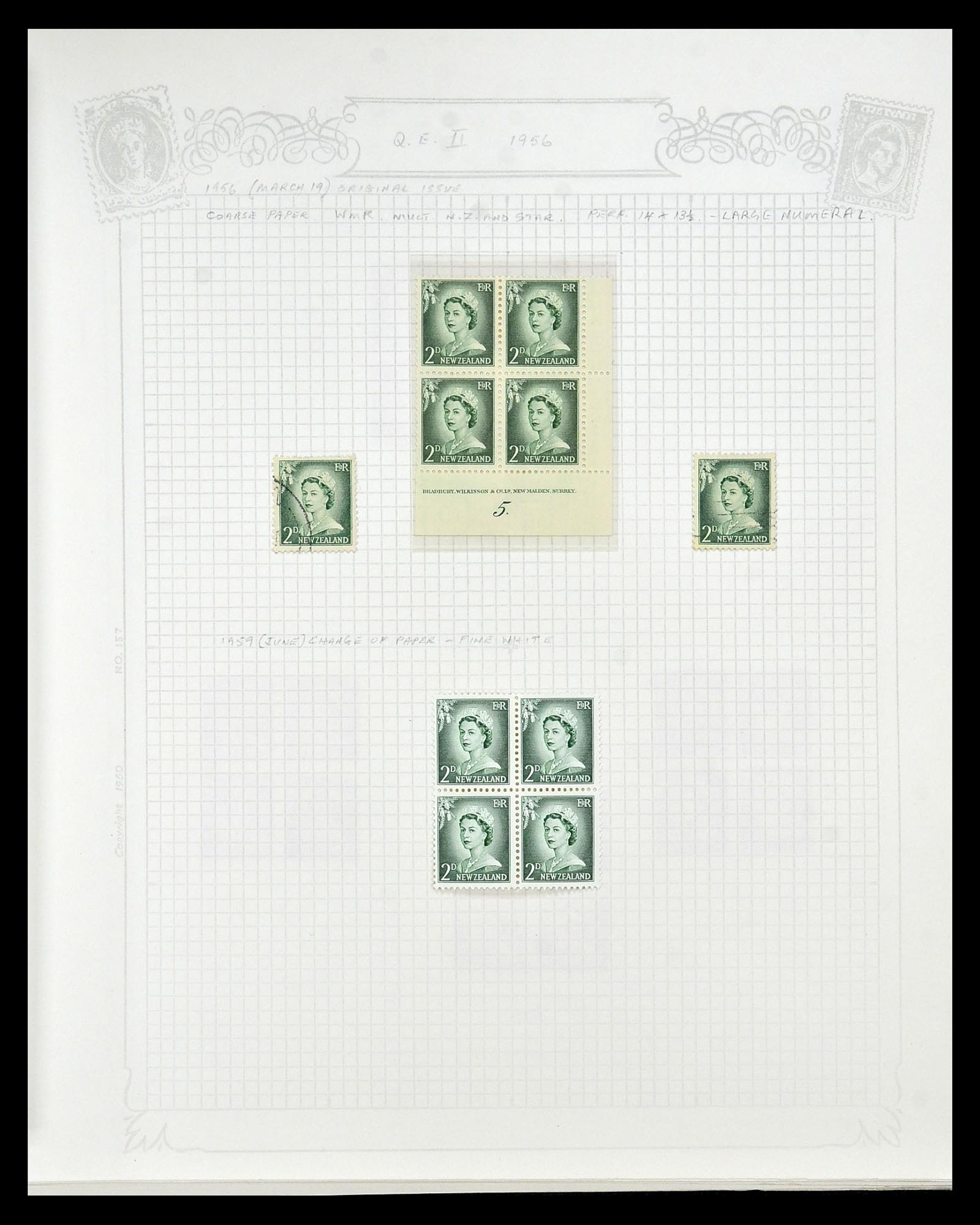 34901 072 - Postzegelverzameling 34901 Nieuw Zeeland 1862-1970.