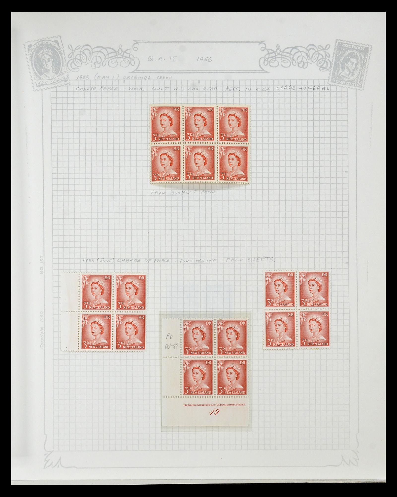 34901 073 - Postzegelverzameling 34901 Nieuw Zeeland 1862-1970.