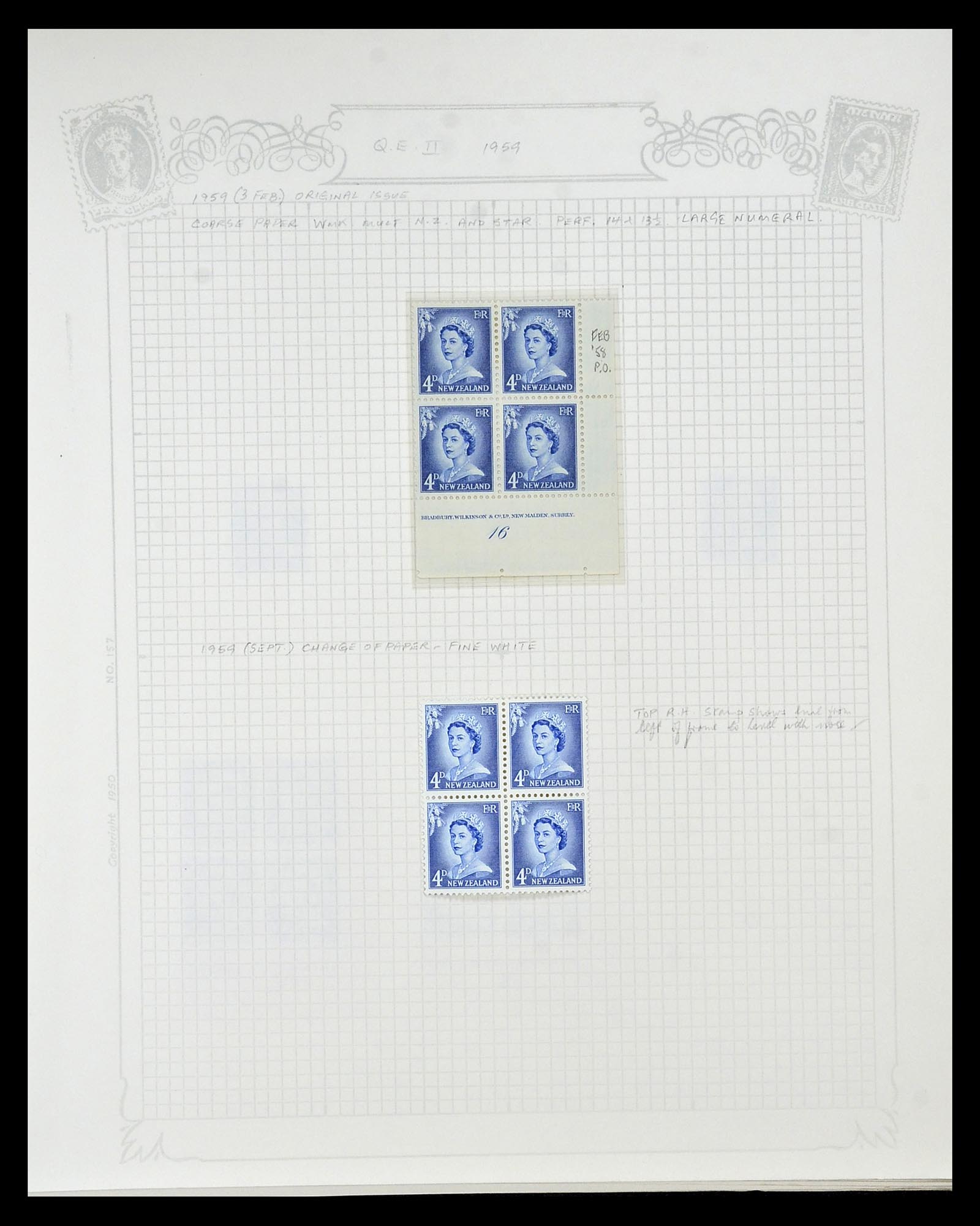 34901 074 - Postzegelverzameling 34901 Nieuw Zeeland 1862-1970.