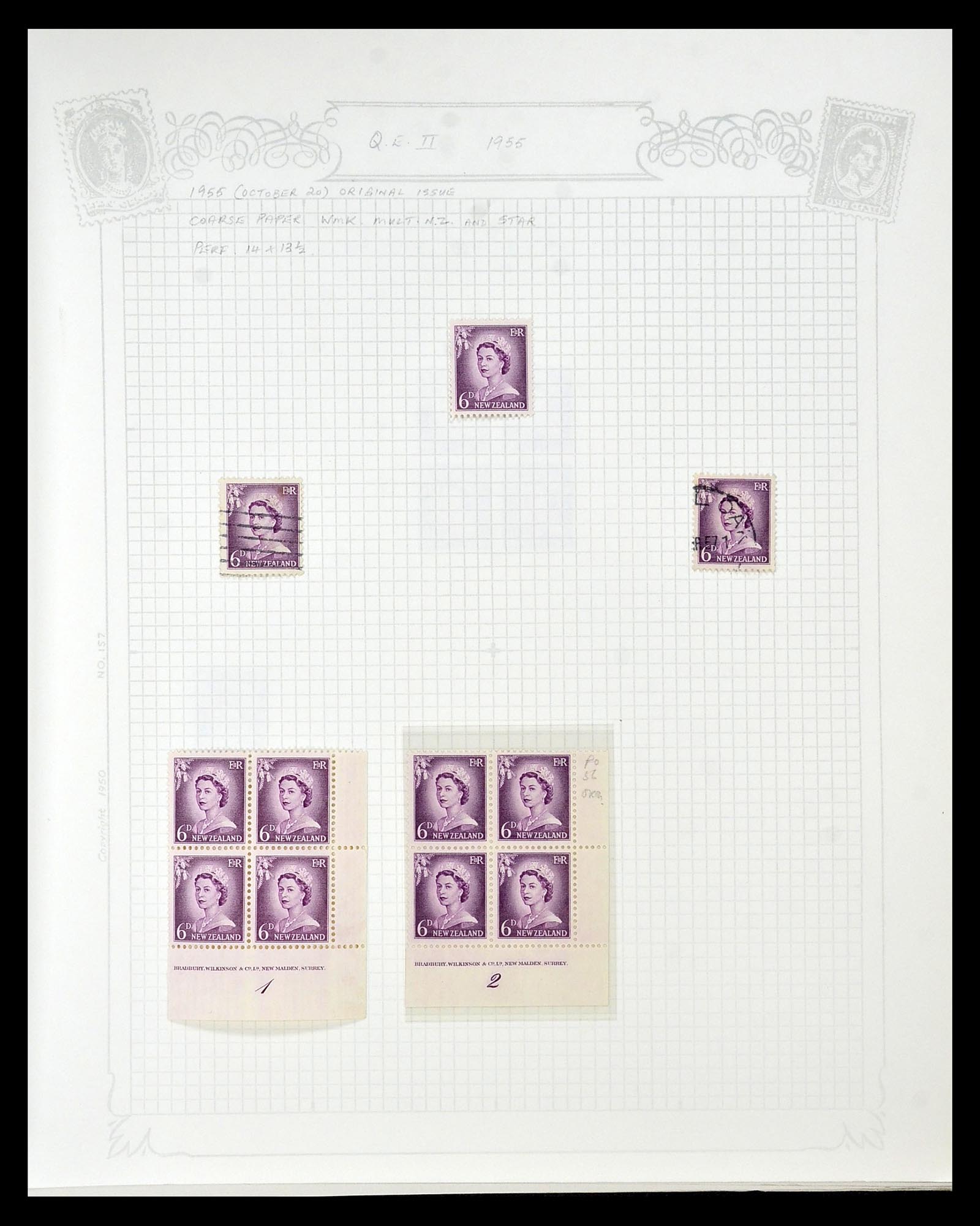34901 075 - Postzegelverzameling 34901 Nieuw Zeeland 1862-1970.