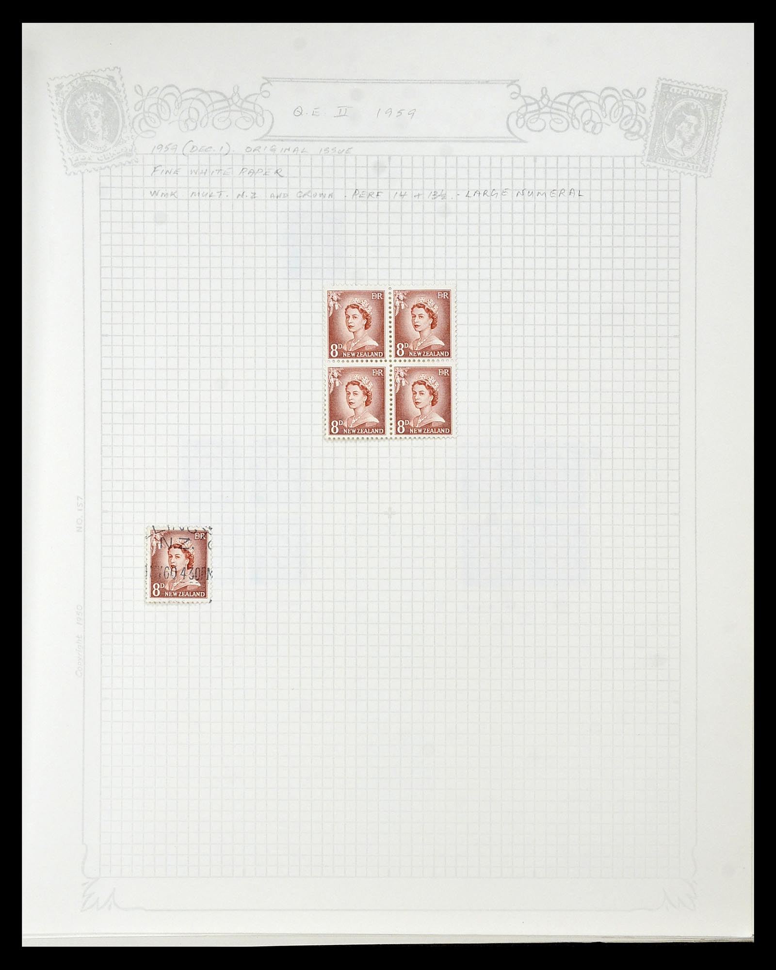 34901 076 - Postzegelverzameling 34901 Nieuw Zeeland 1862-1970.
