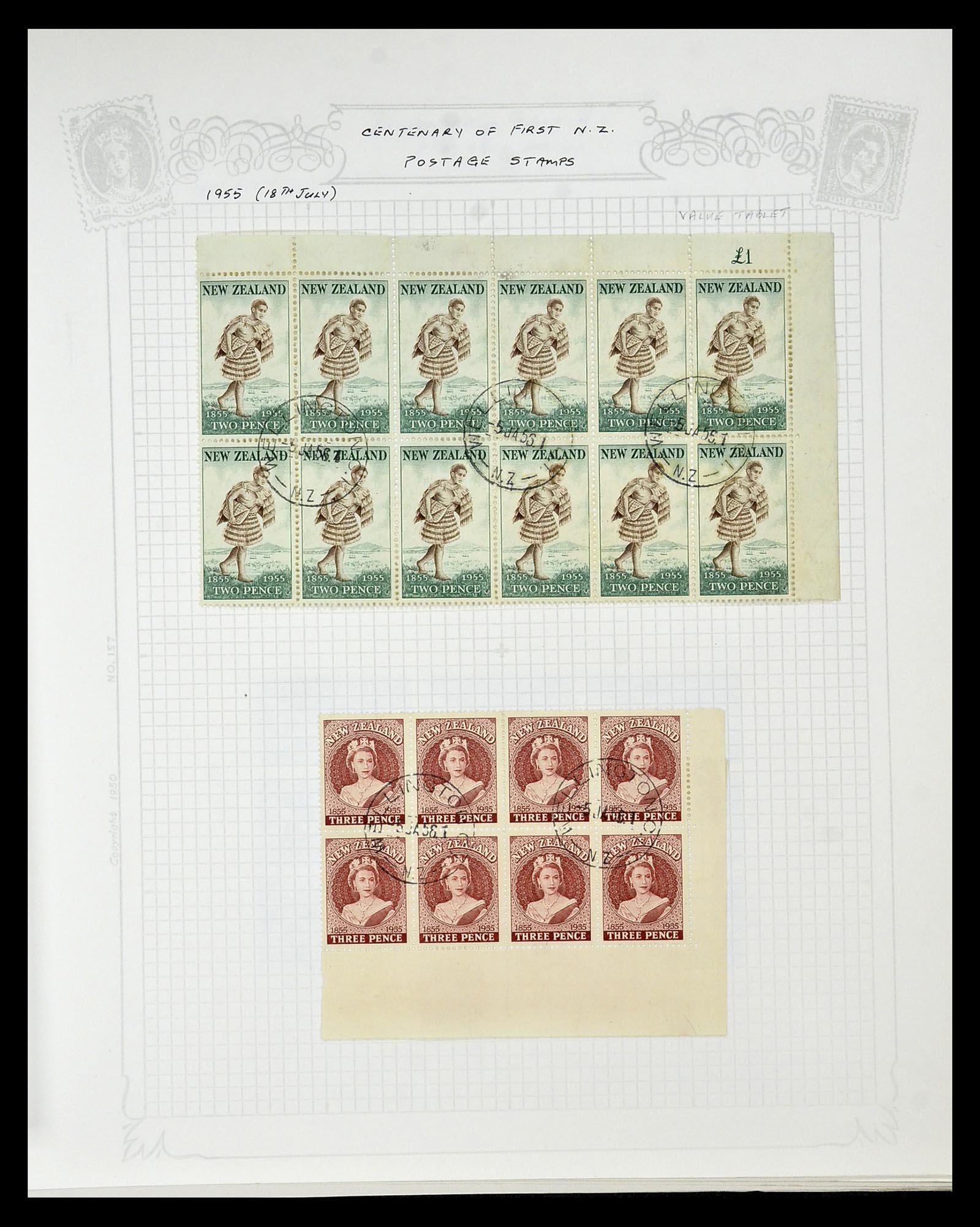 34901 081 - Postzegelverzameling 34901 Nieuw Zeeland 1862-1970.