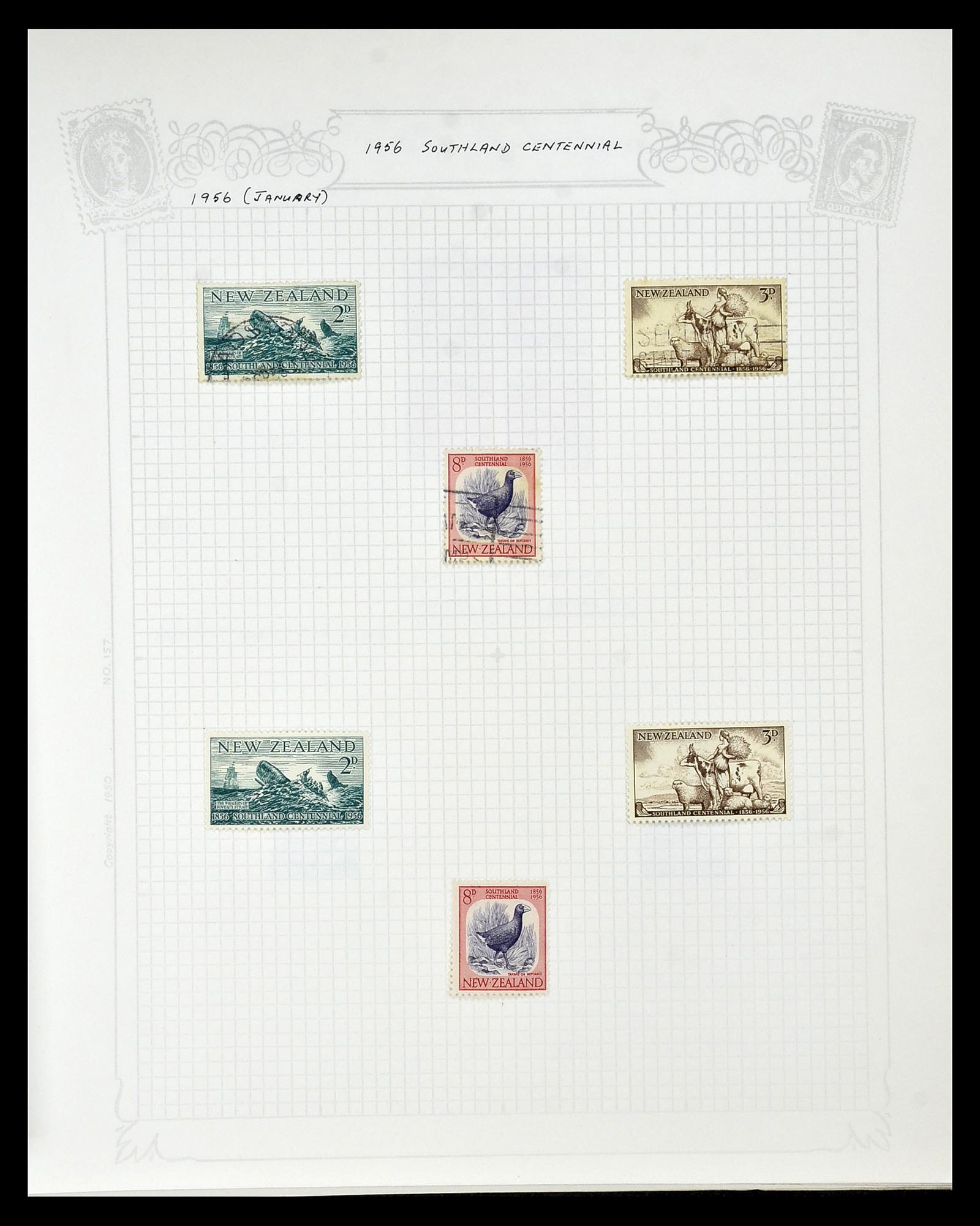 34901 083 - Postzegelverzameling 34901 Nieuw Zeeland 1862-1970.