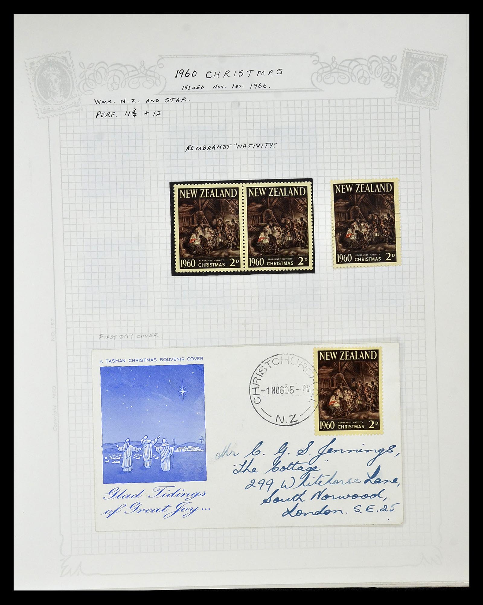 34901 086 - Postzegelverzameling 34901 Nieuw Zeeland 1862-1970.