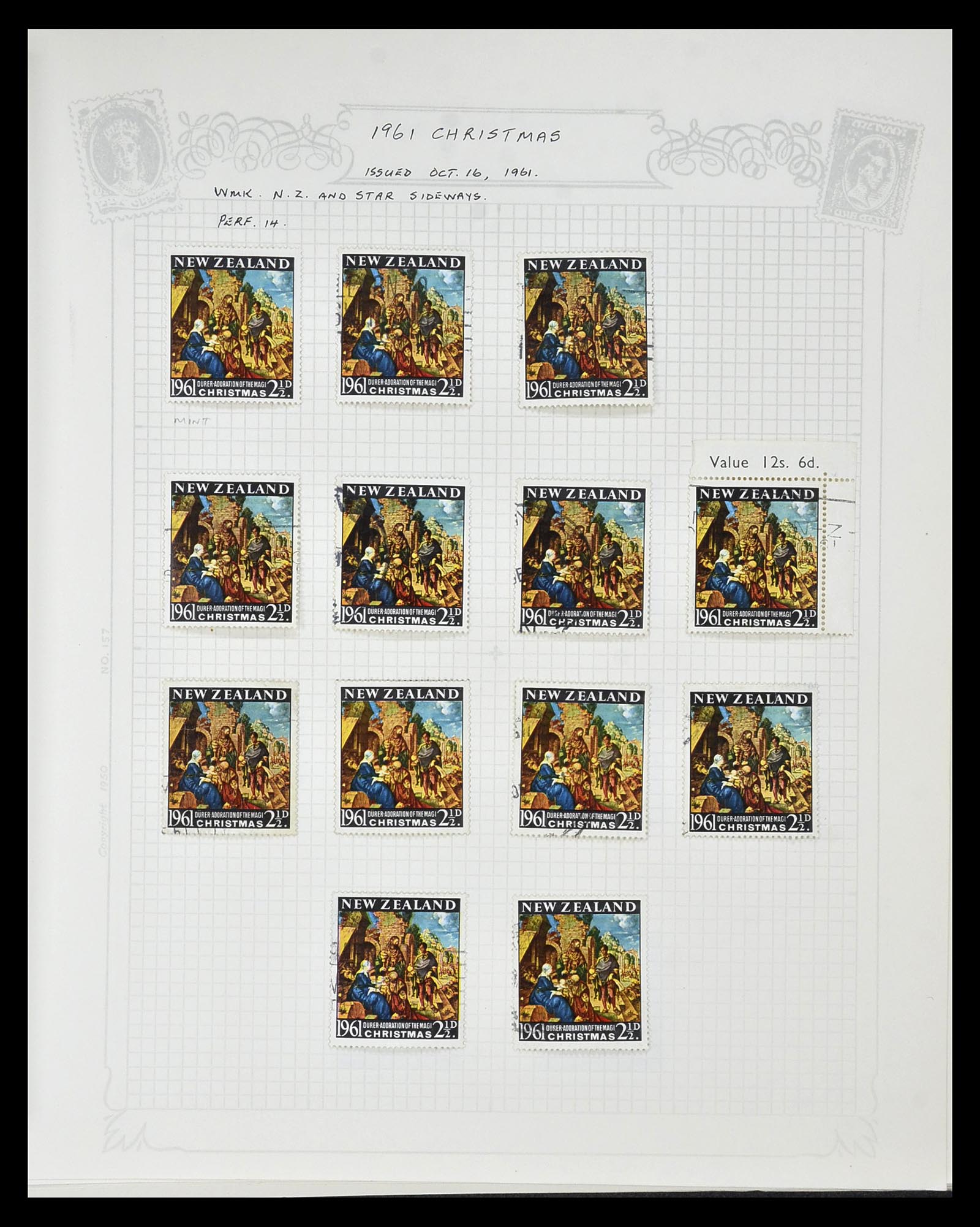 34901 087 - Postzegelverzameling 34901 Nieuw Zeeland 1862-1970.