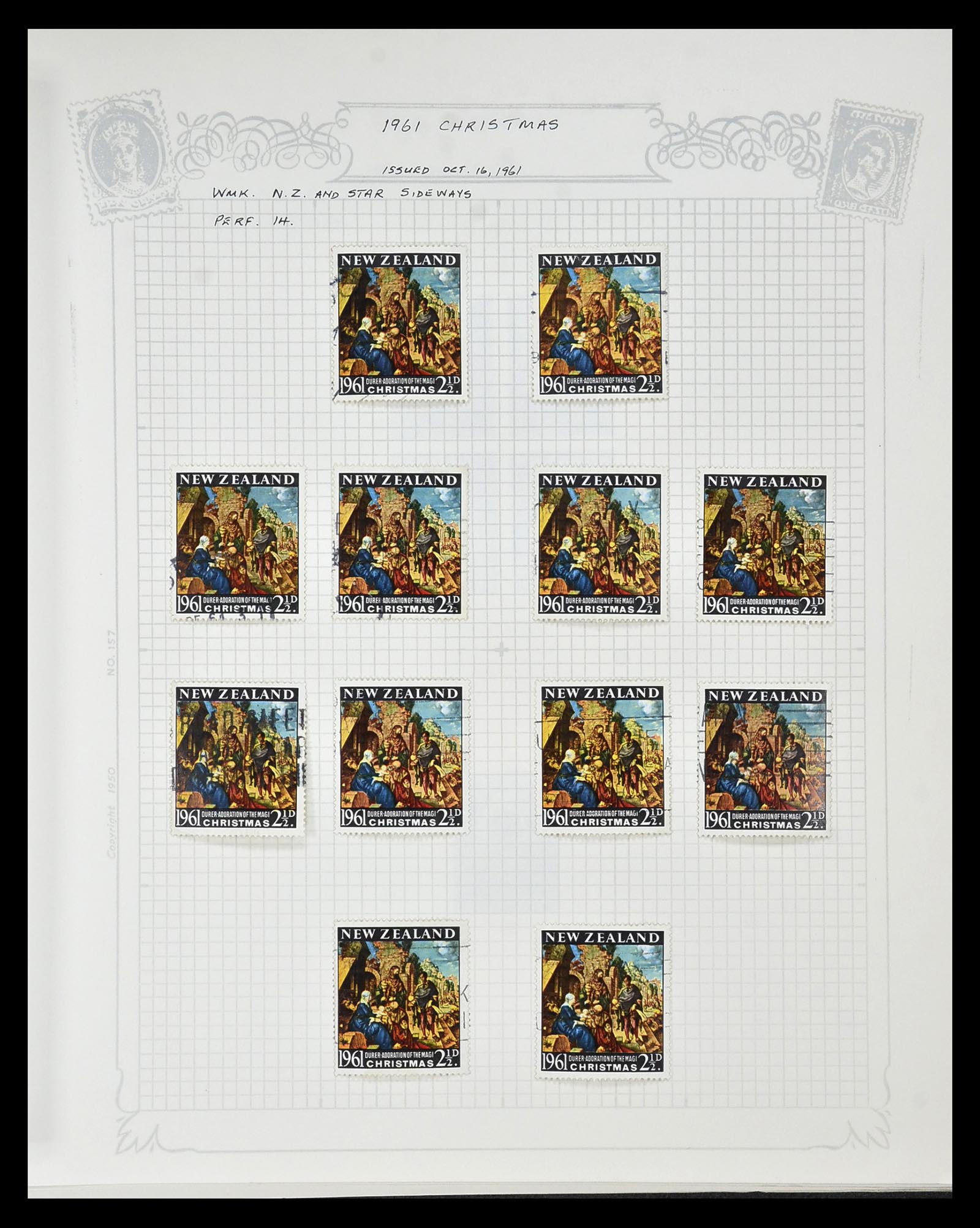 34901 088 - Postzegelverzameling 34901 Nieuw Zeeland 1862-1970.