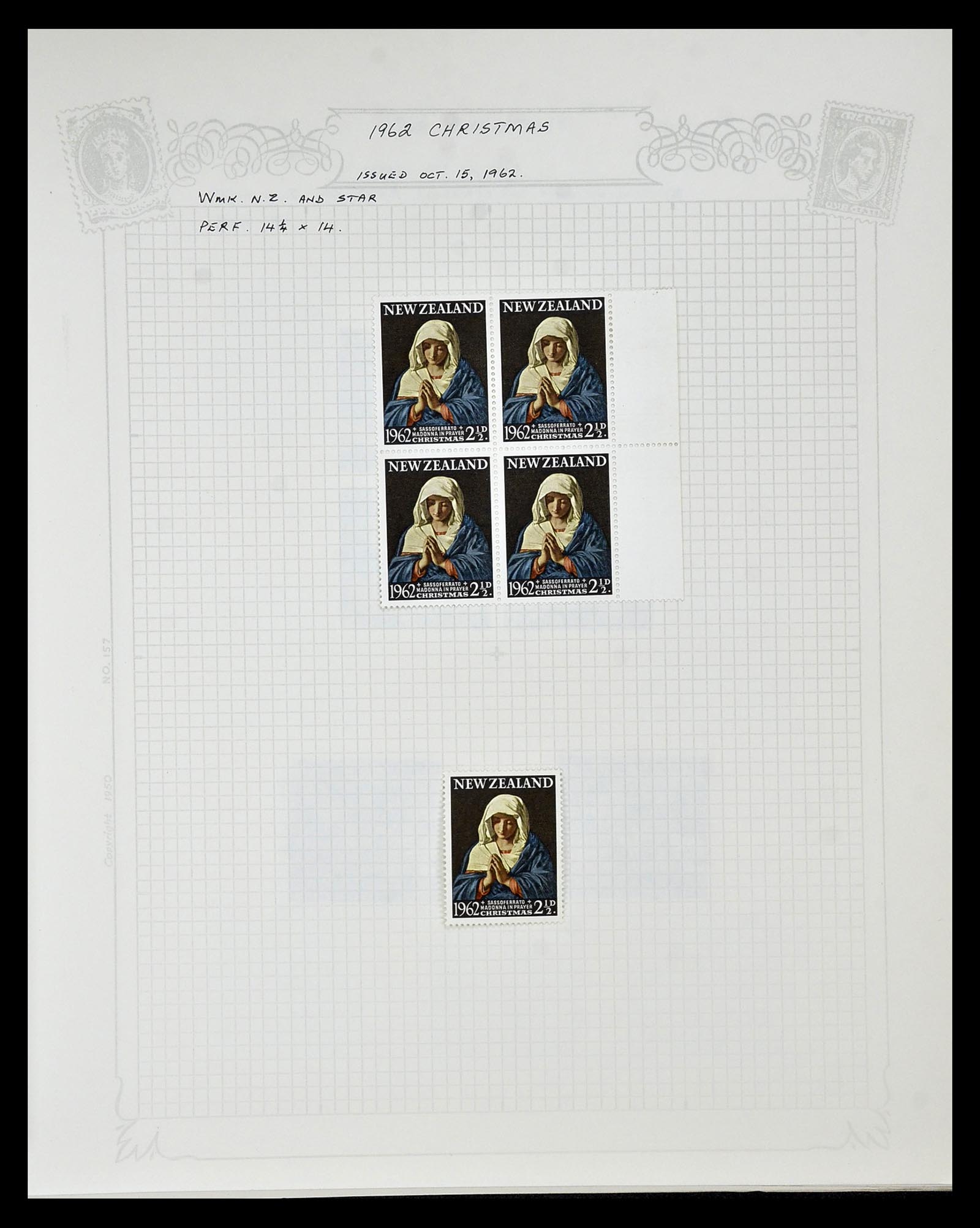 34901 089 - Postzegelverzameling 34901 Nieuw Zeeland 1862-1970.